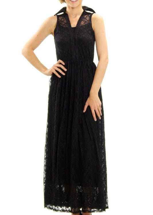 Lace Pullover Maxi Dress - Shop Lev