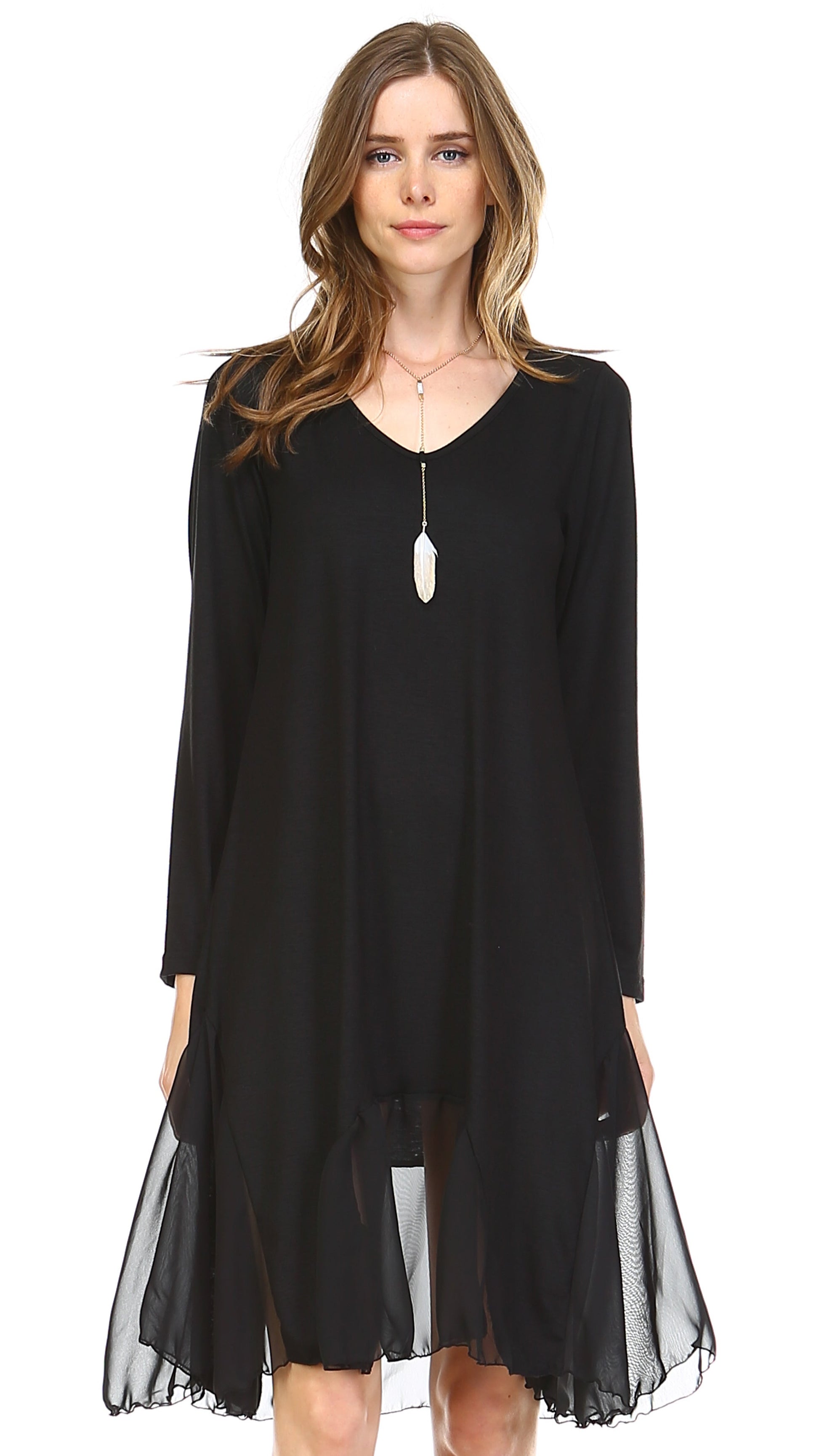 Bottom Scooped Long Sleeve Tunic Dress Shop Lev Bottom Scooped Long Sleeve Tunic Dress Shop Lev