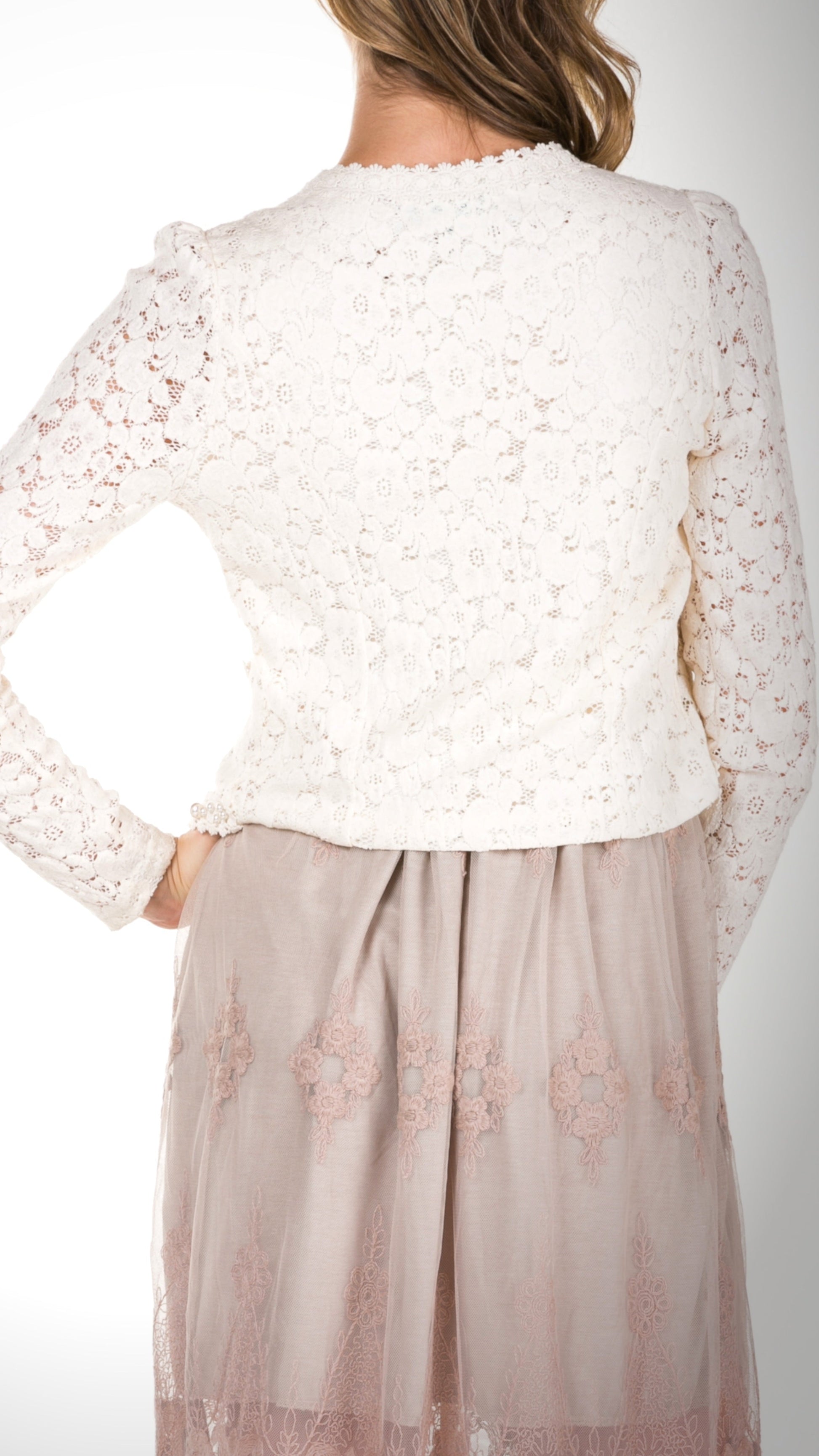 Cropped Lace Jacket - Shop Lev