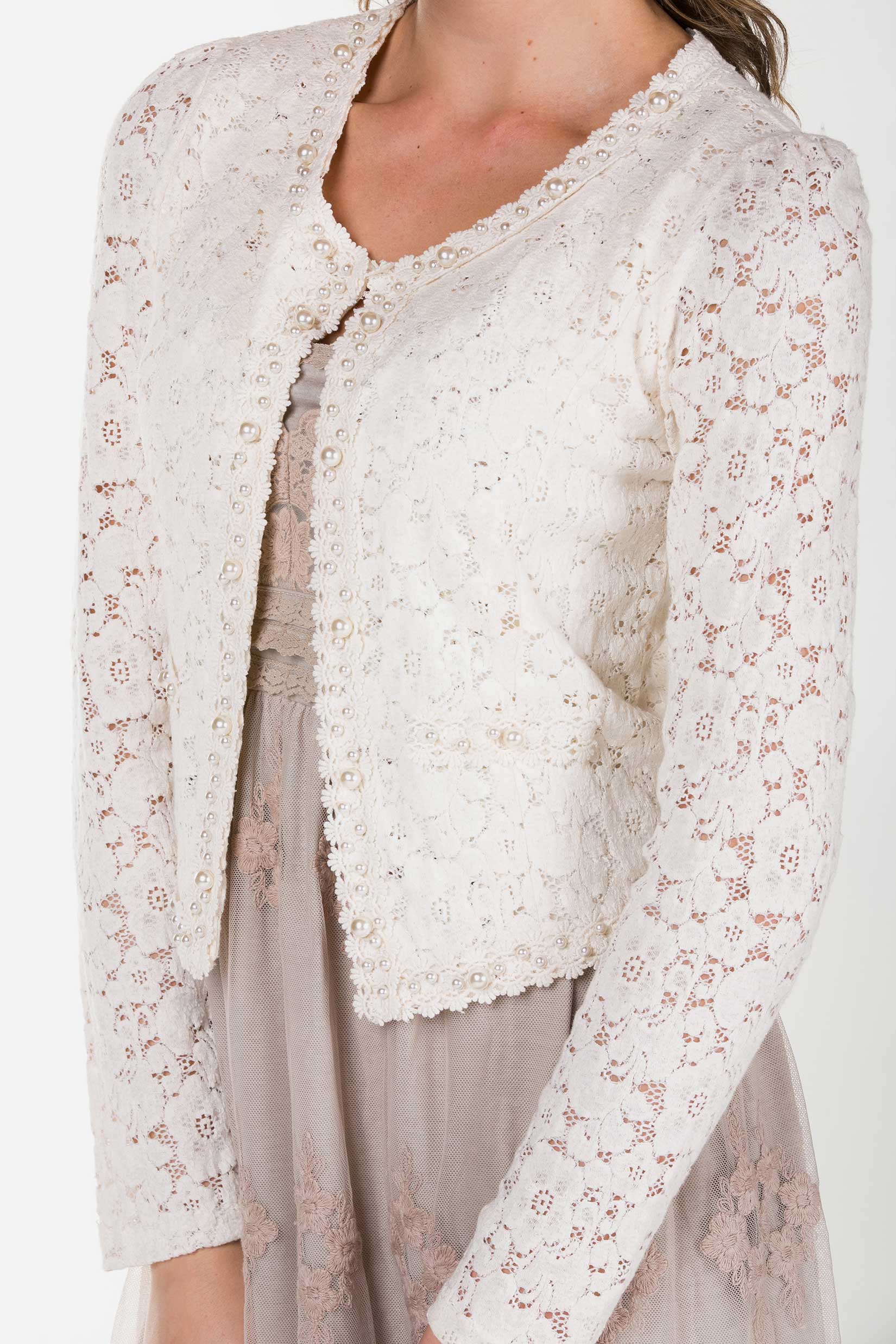 Cropped Lace Jacket - Shop Lev