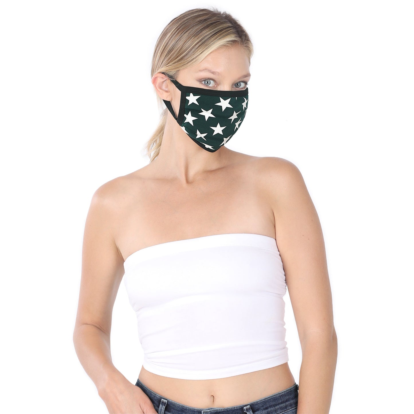 6 Pack Star Print Washable Cotton Face Mask