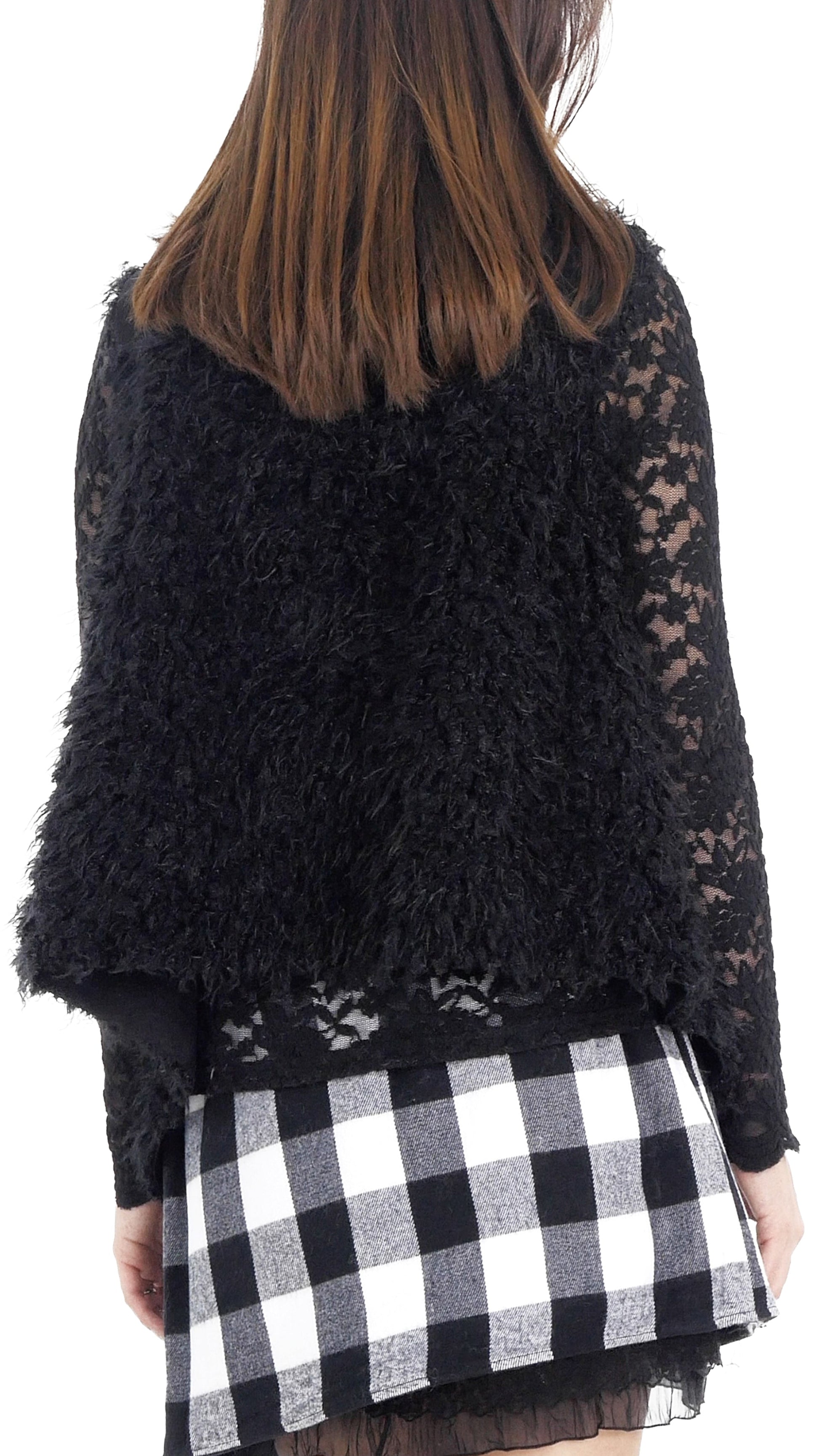 Women's Faux Fur and Synthetic Swede Short Vest - Shop Lev