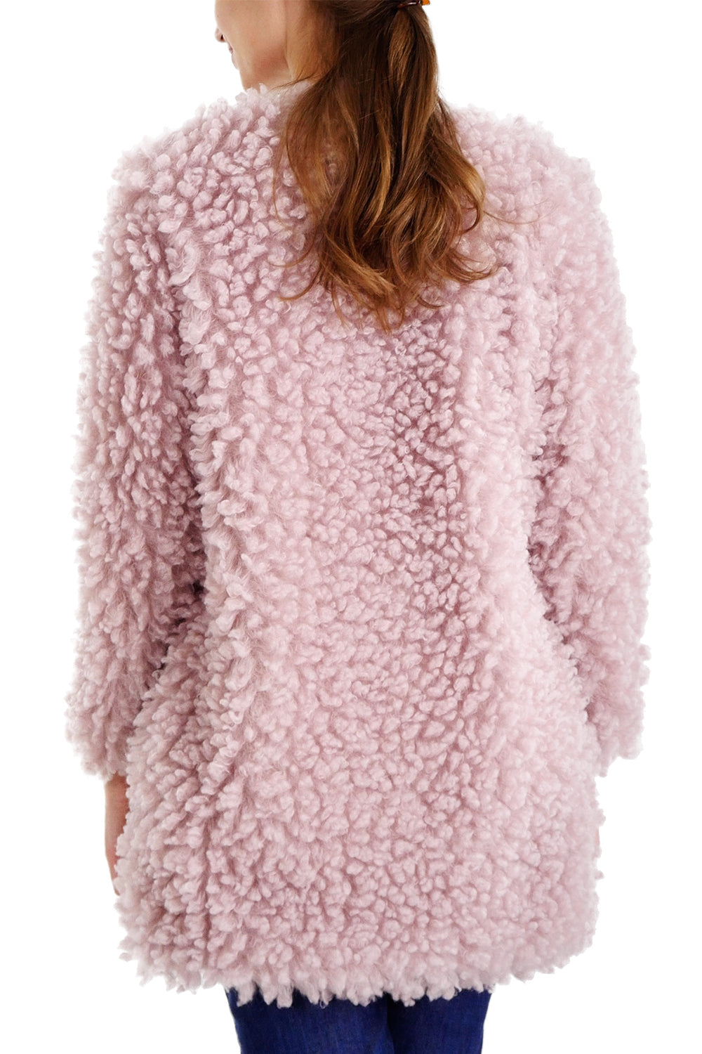 Soft Poodle Faxu Fur Zip-up Jacket - Shop Lev