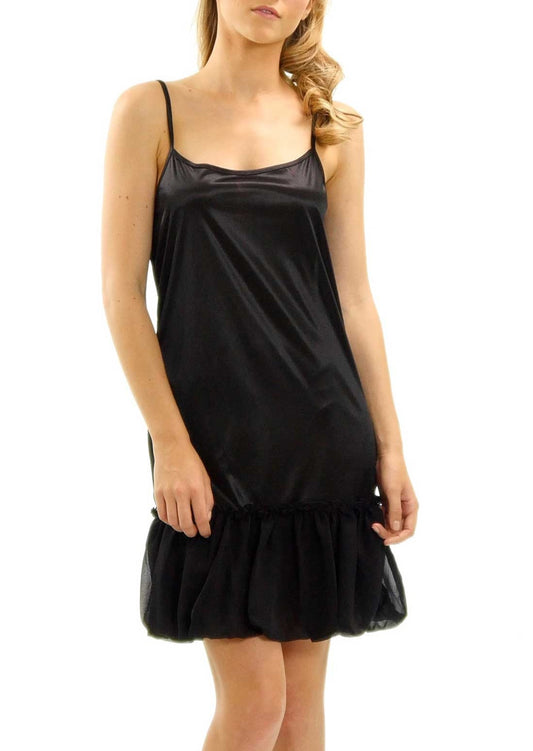 Satin Full Slip with Chiffon on the Bottom - Shop Lev