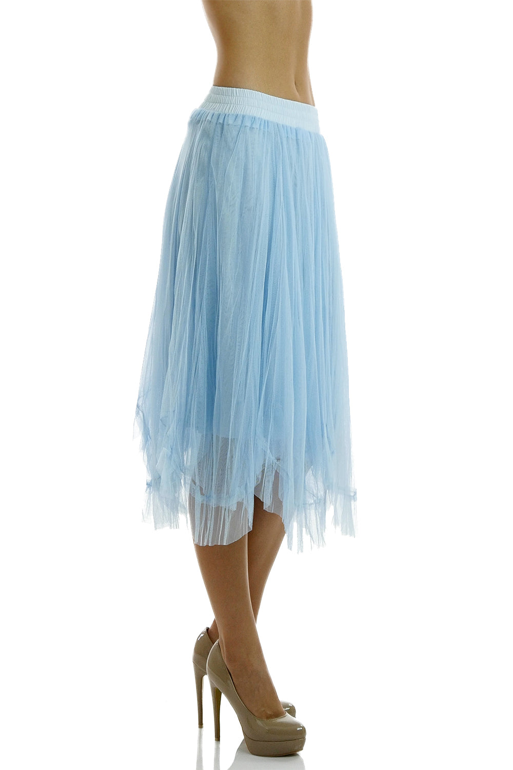 Women Uneven Hem Tutu Tulle Ballet Skirt for Dances and Parties - Shop Lev