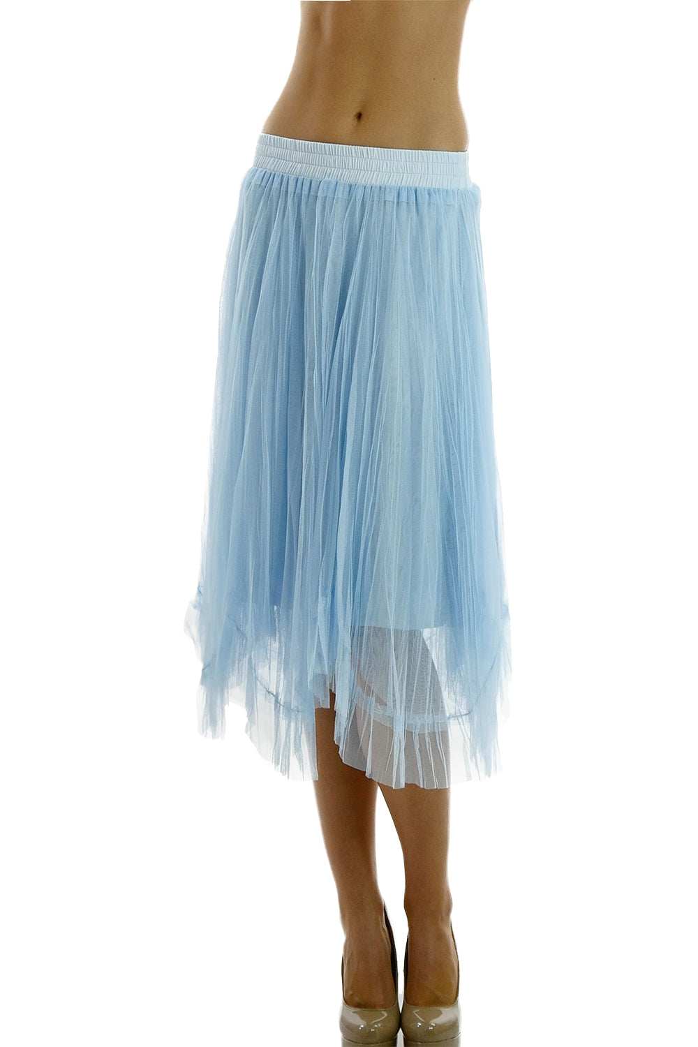 Women Uneven Hem Tutu Tulle Ballet Skirt for Dances and Parties - Shop Lev
