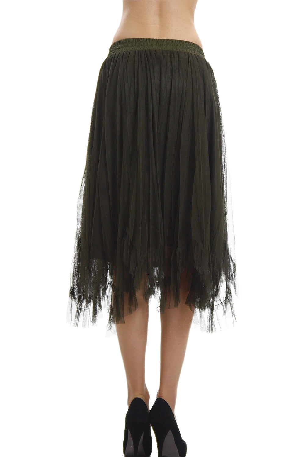 Women Uneven Hem Tutu Tulle Ballet Skirt for Dances and Parties - Shop Lev