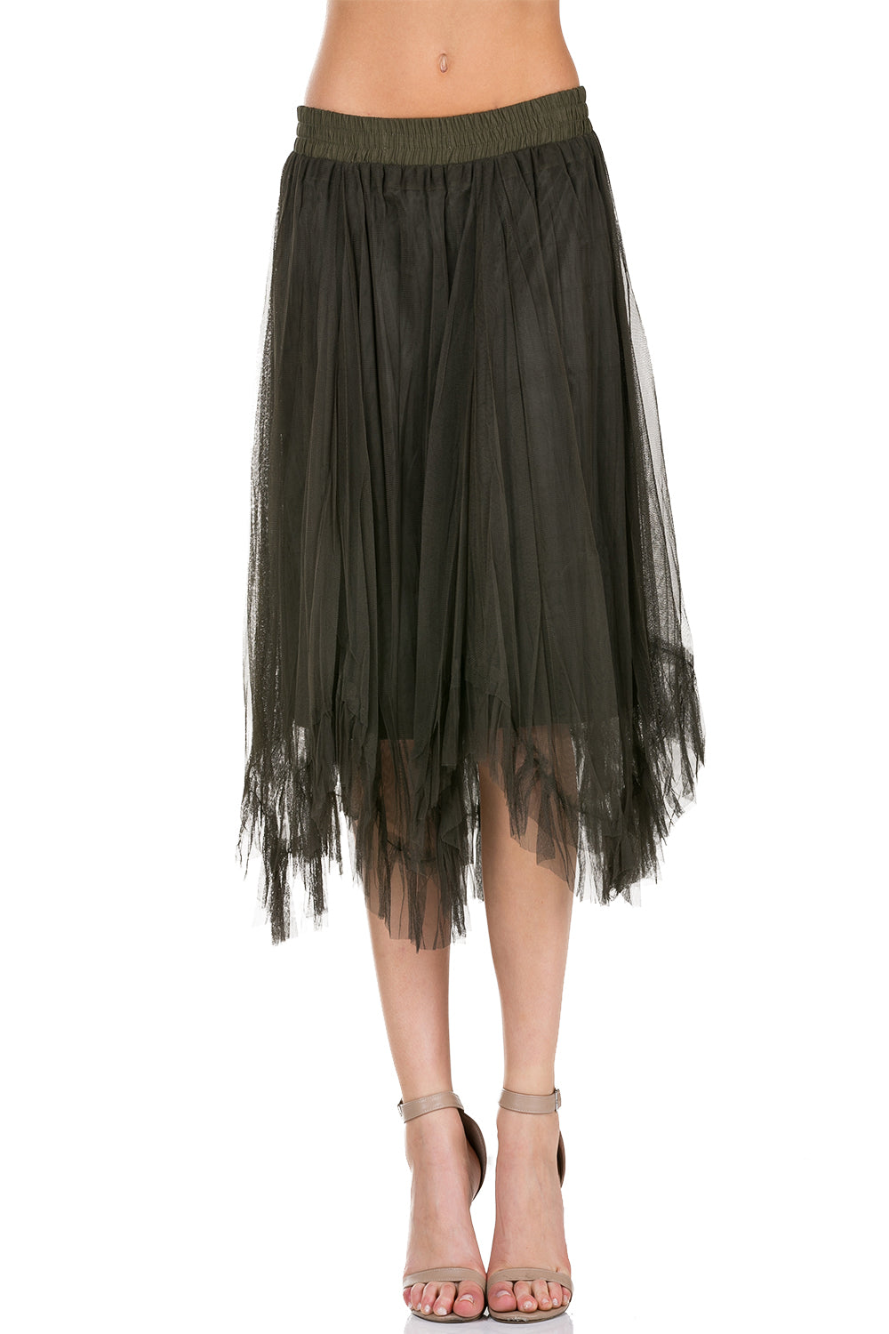 Women Uneven Hem Tutu Tulle Ballet Skirt for Dances and Parties - Shop Lev