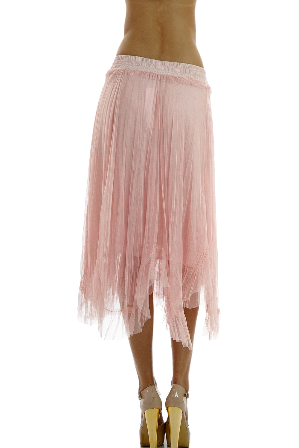 Women Uneven Hem Tutu Tulle Ballet Skirt for Dances and Parties - Shop Lev