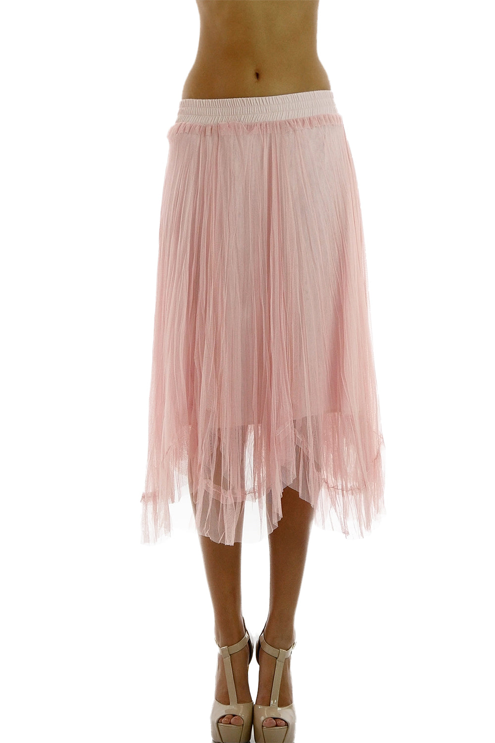 Women Uneven Hem Tutu Tulle Ballet Skirt for Dances and Parties - Shop Lev