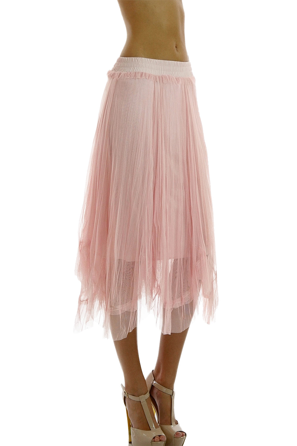 Women Uneven Hem Tutu Tulle Ballet Skirt for Dances and Parties - Shop Lev