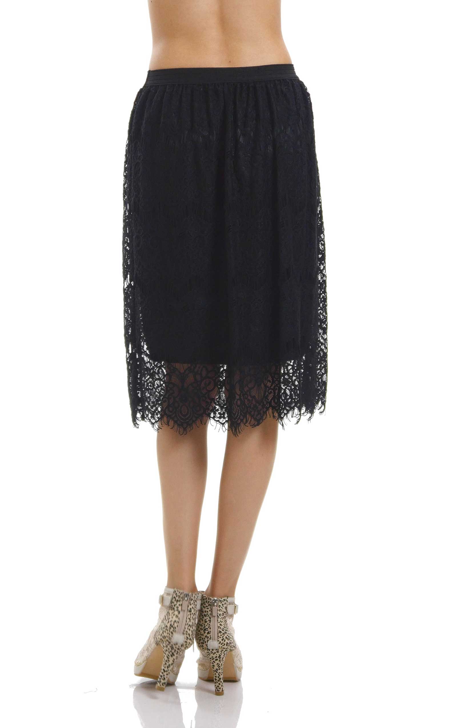 Women's Vintage Lace Skirt - Shop Lev