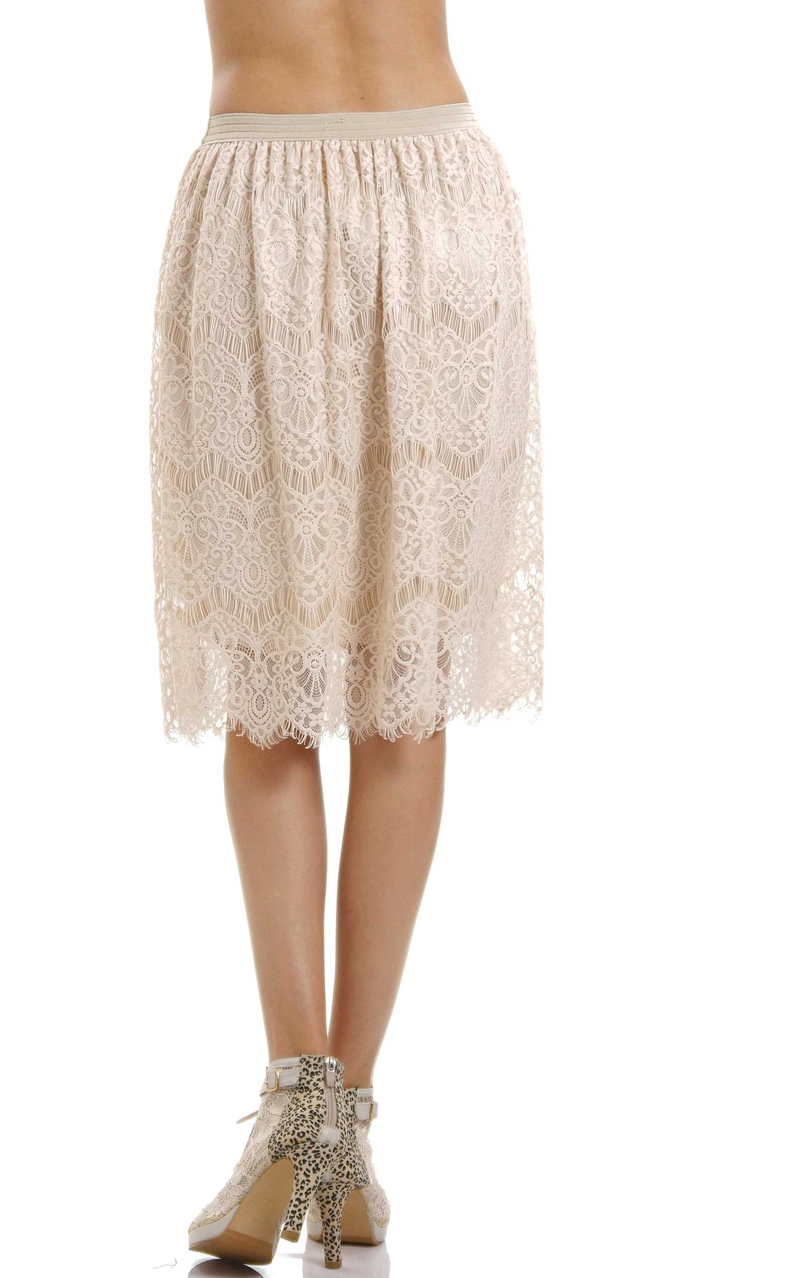 Women's Vintage Lace Skirt - Shop Lev