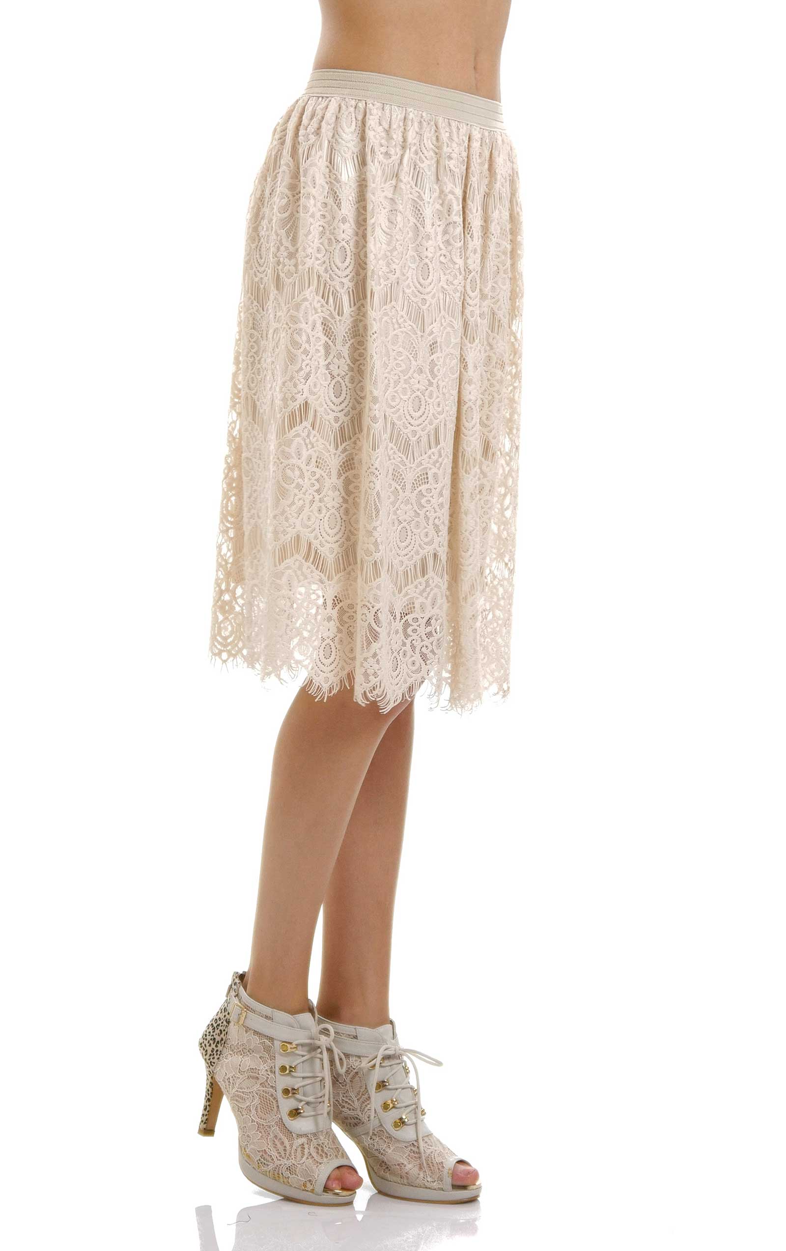 Women's Vintage Lace Skirt - Shop Lev