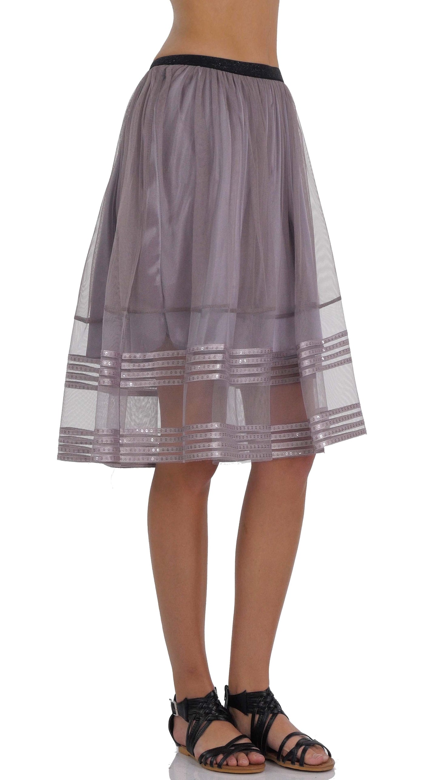 Sparkle Striped Tulle Skirt - Shop Lev