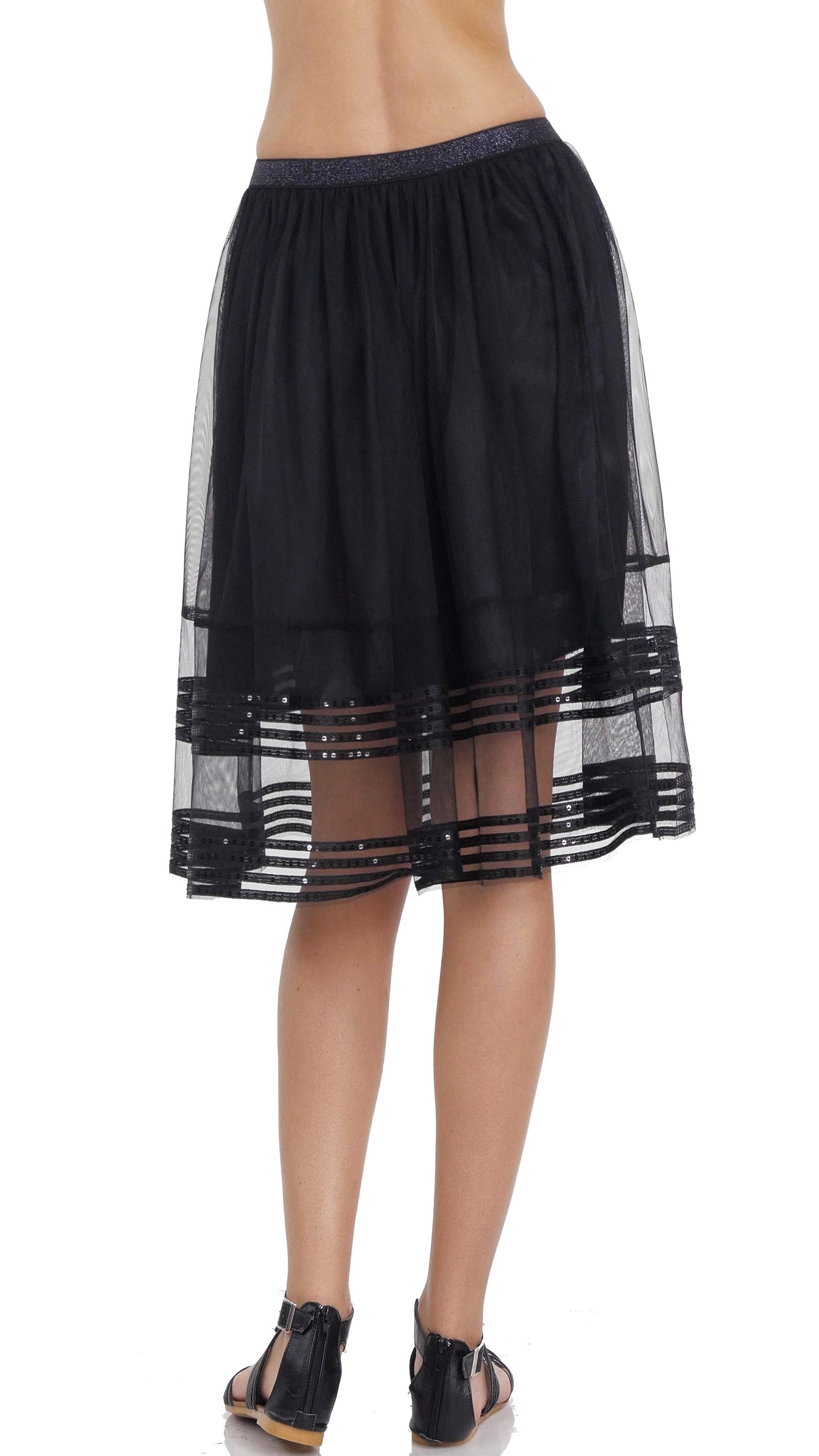 Sparkle Striped Tulle Skirt - Shop Lev