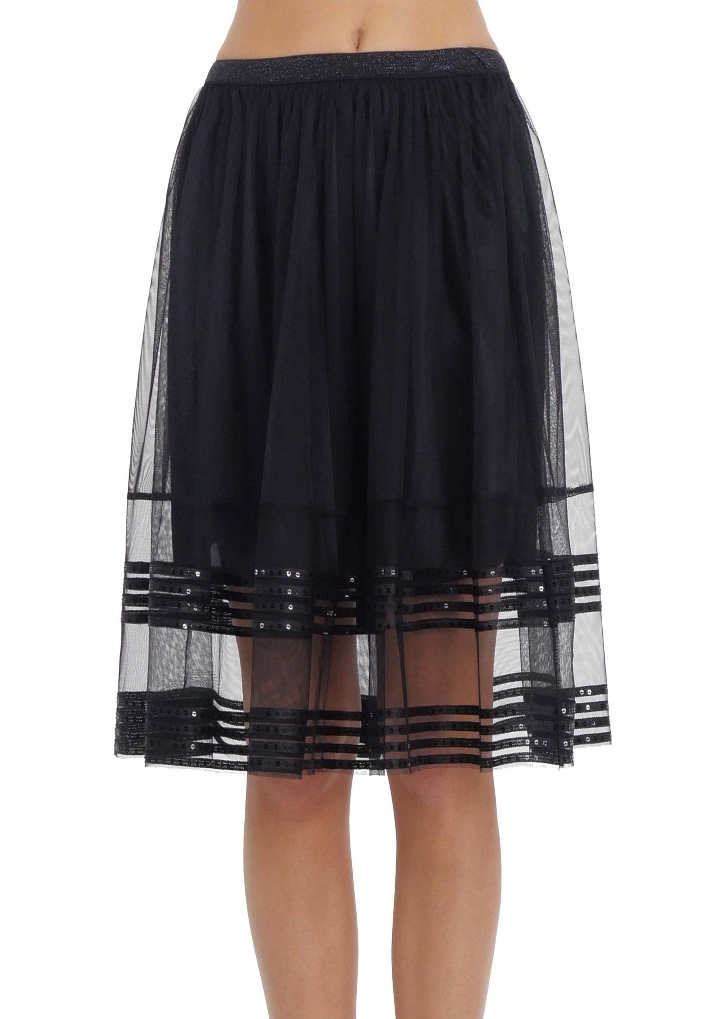 Sparkle Striped Tulle Skirt - Shop Lev