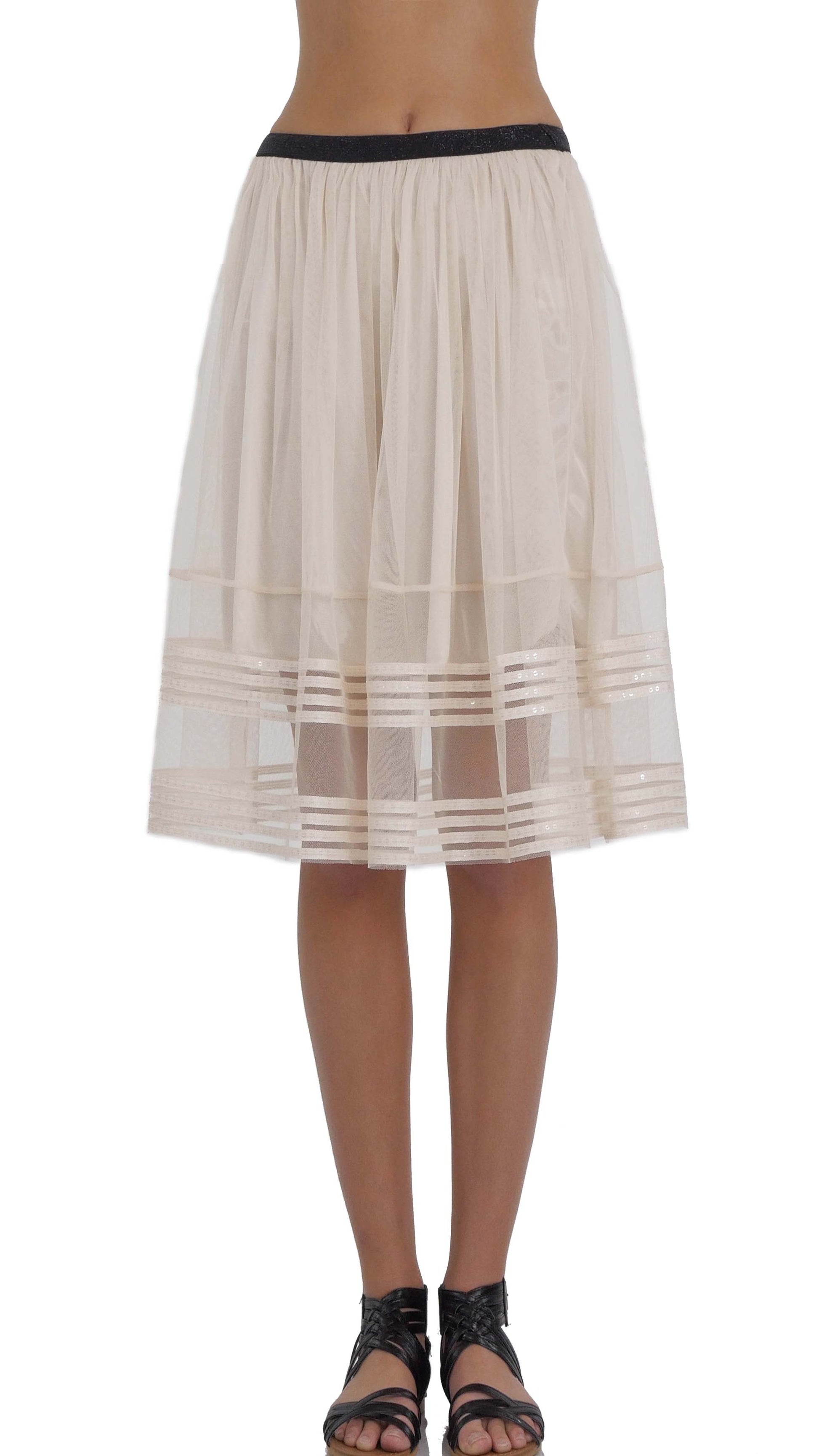 Sparkle Striped Tulle Skirt - Shop Lev