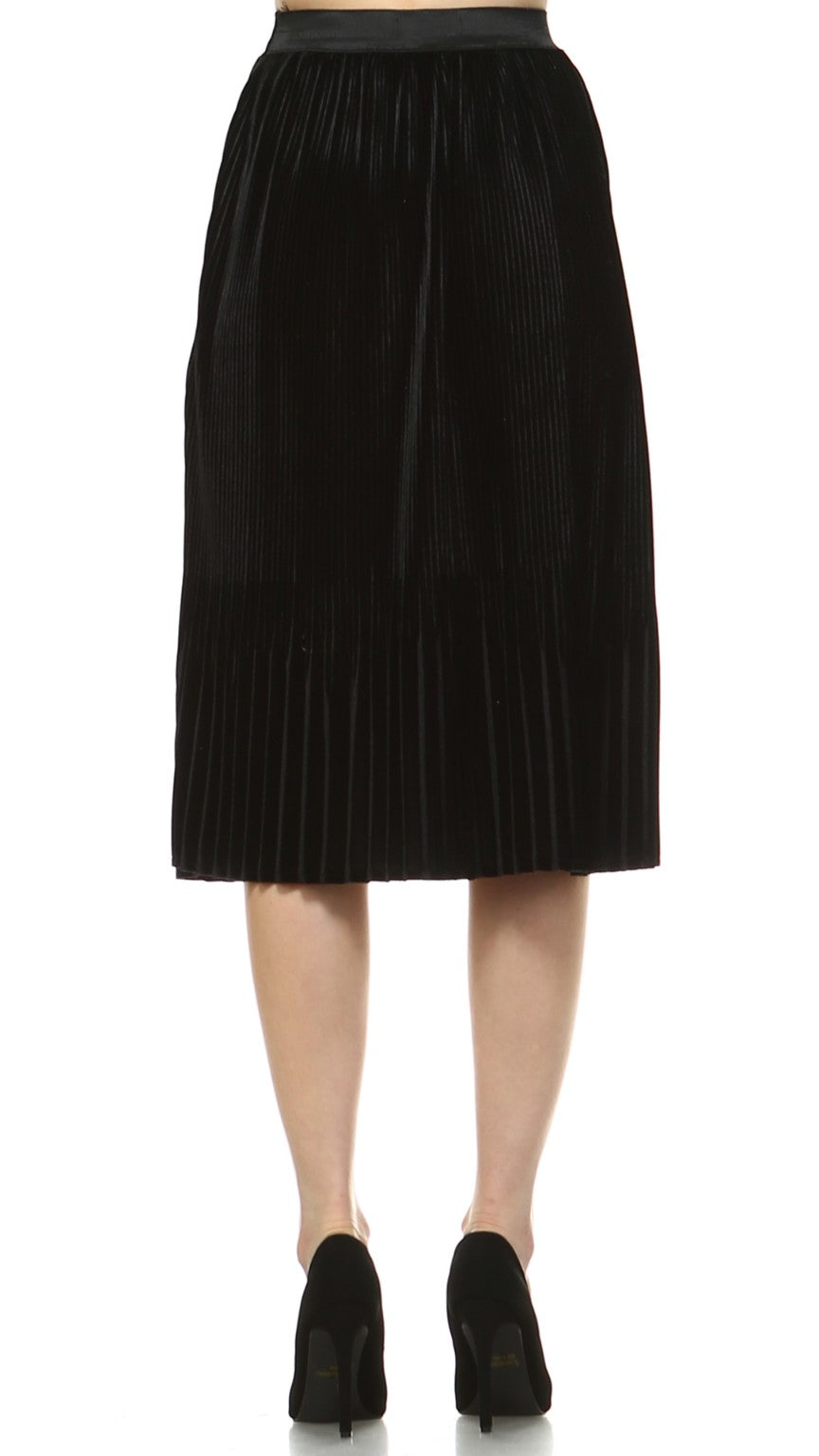 Women's Velvet Pleated Skirt - Shop Lev