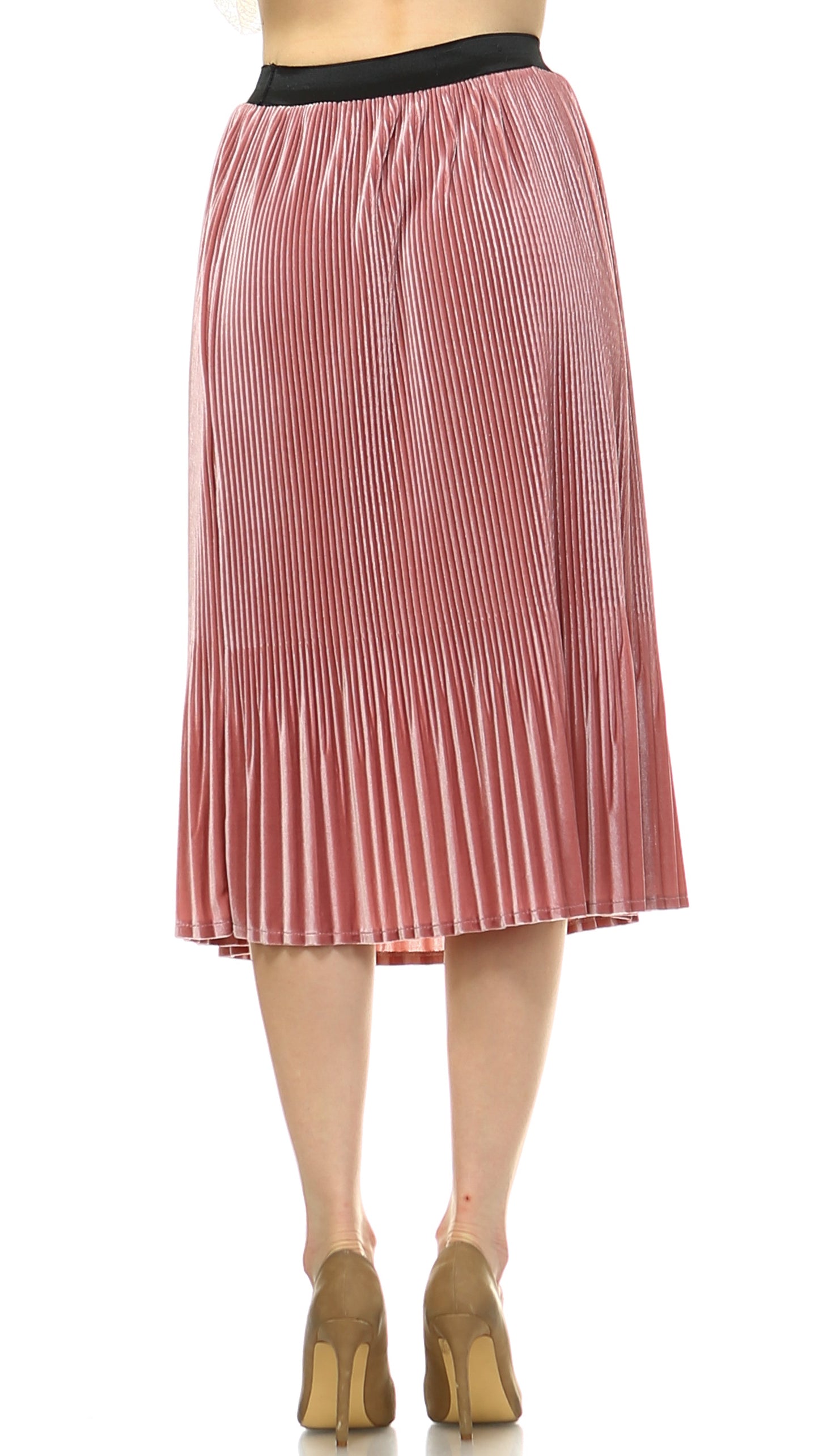 Women's Velvet Pleated Skirt - Shop Lev