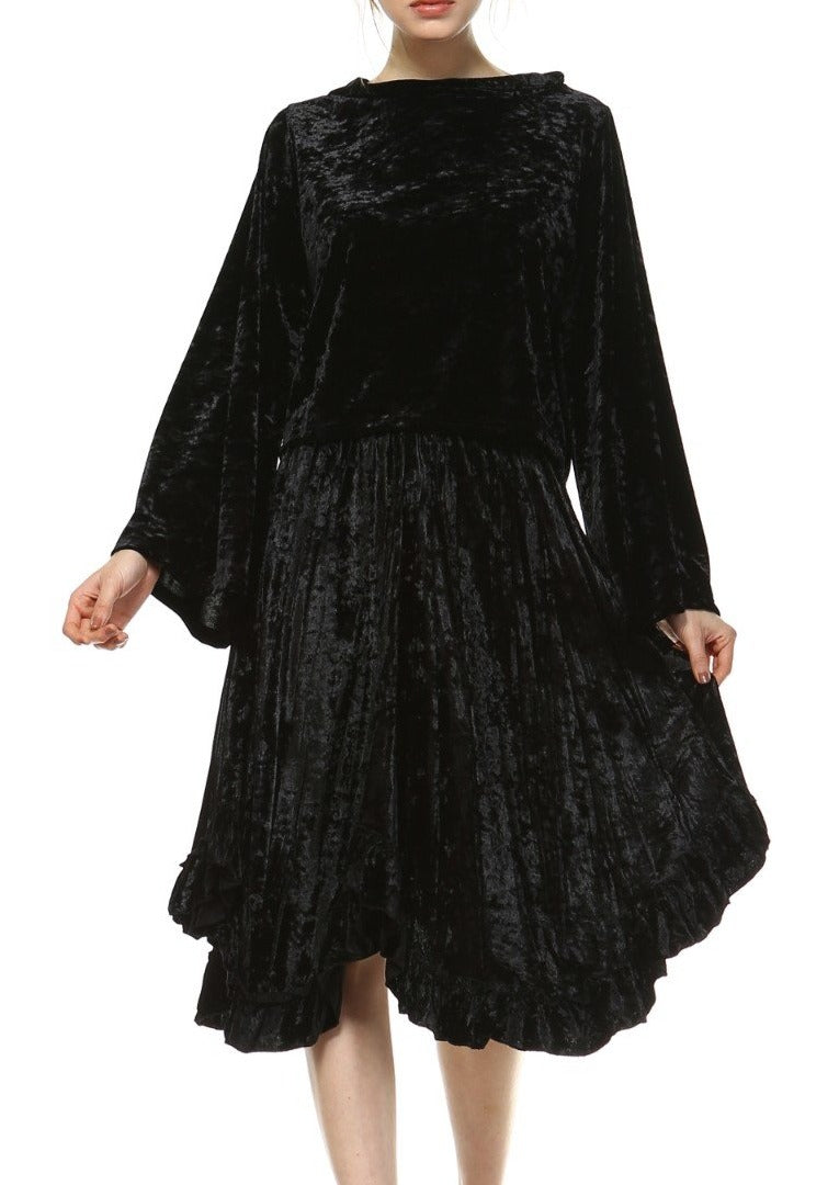 Women's Velvet Swing Skirt - Shop Lev