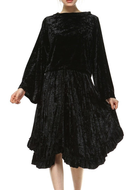 Women's Velvet Swing Skirt - Shop Lev