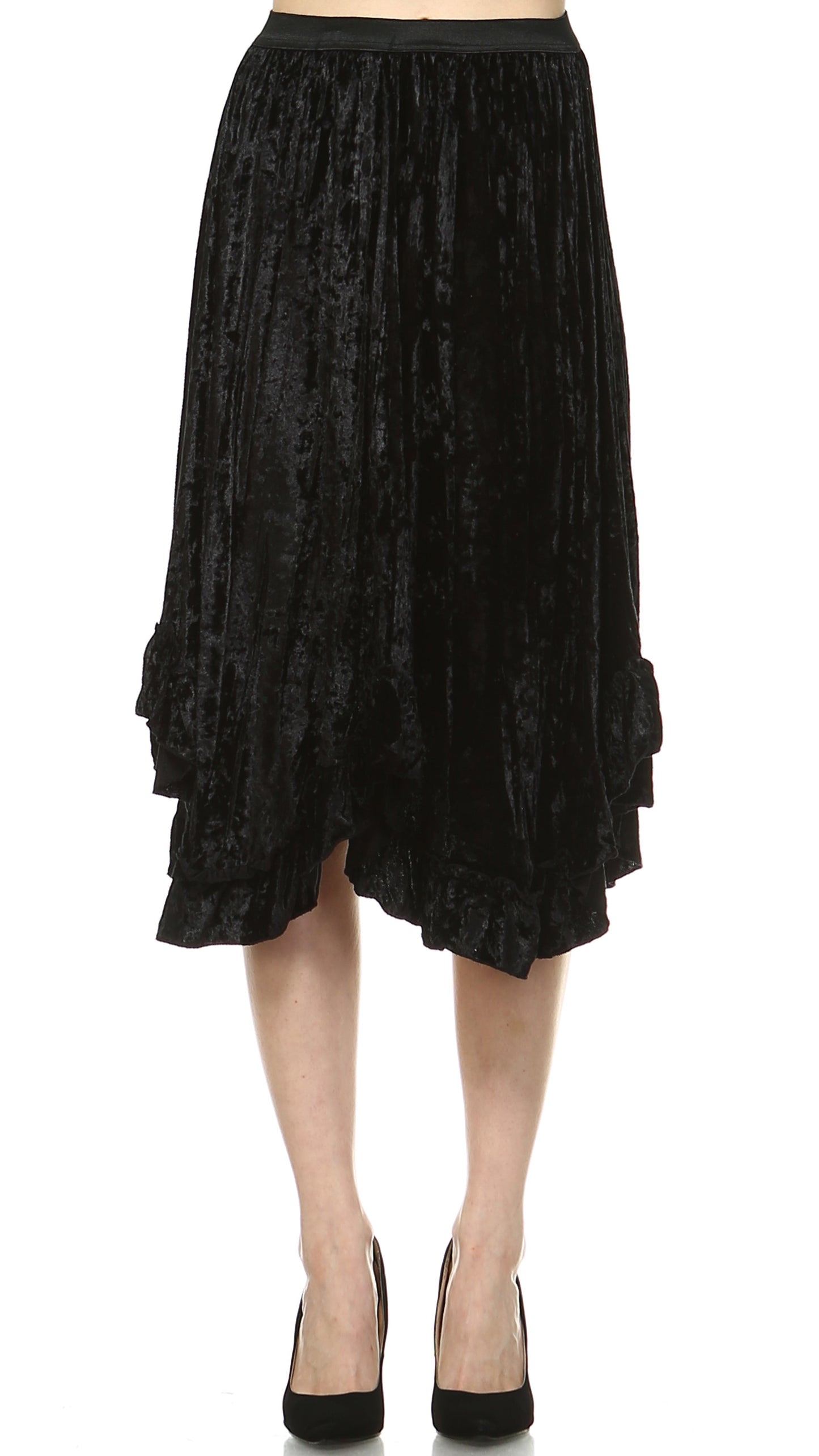 Women's Velvet Swing Skirt - Shop Lev