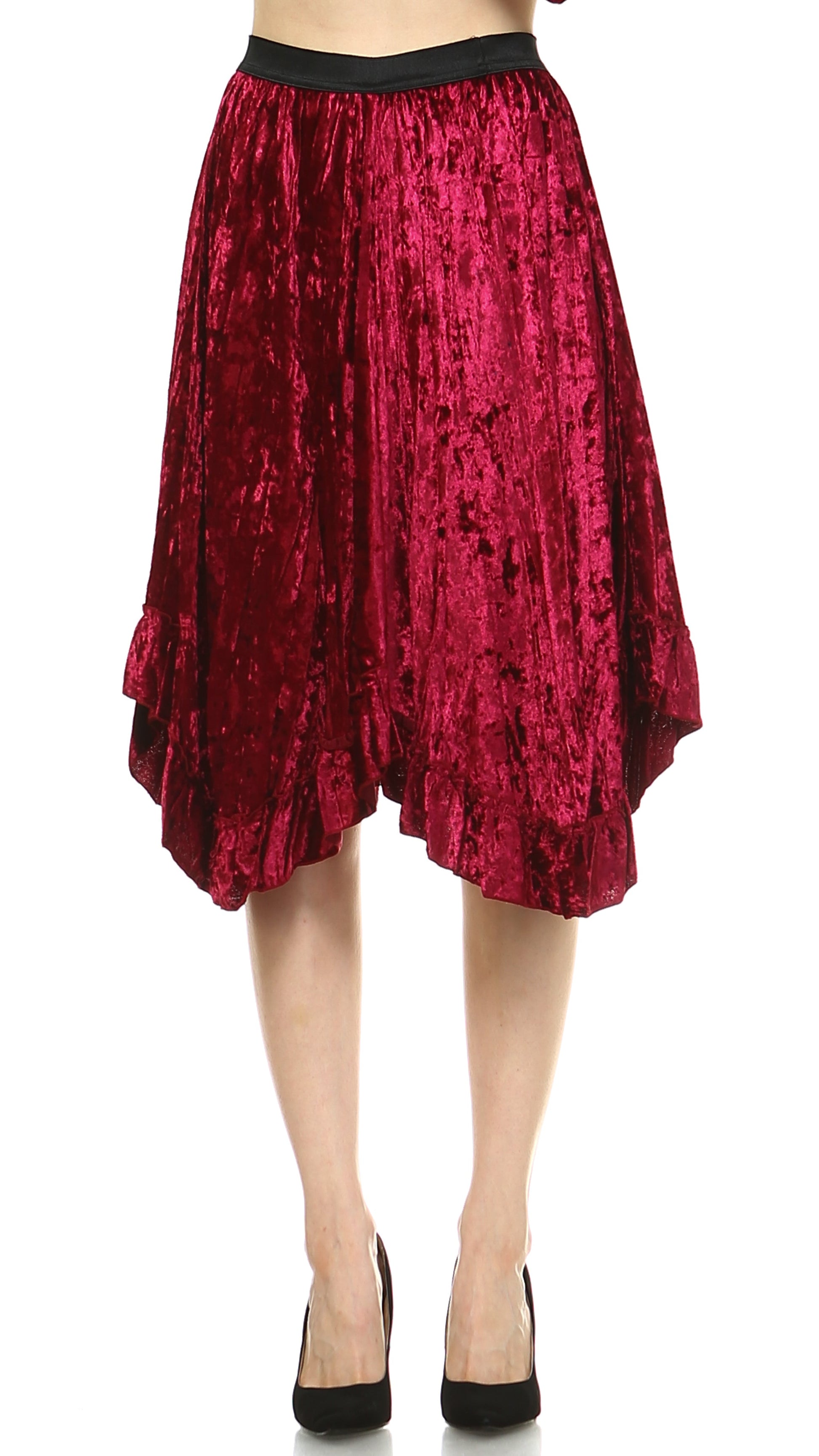 Women's Velvet Swing Skirt - Shop Lev