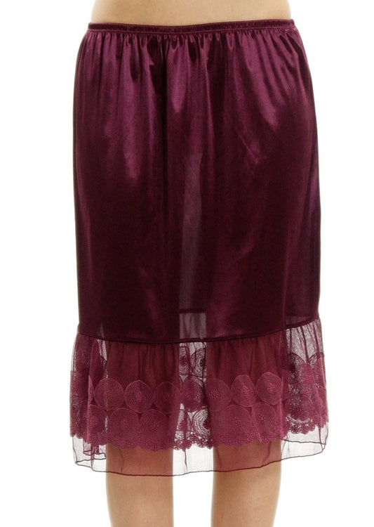 Women Circle Lace Satin Half Slip Skirt Extender - Shop Lev