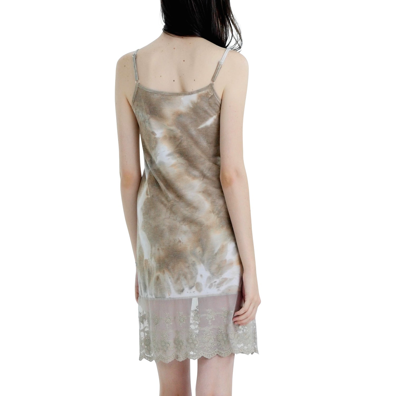 Women Tie dye lace camisole full slip extender - Shop Lev