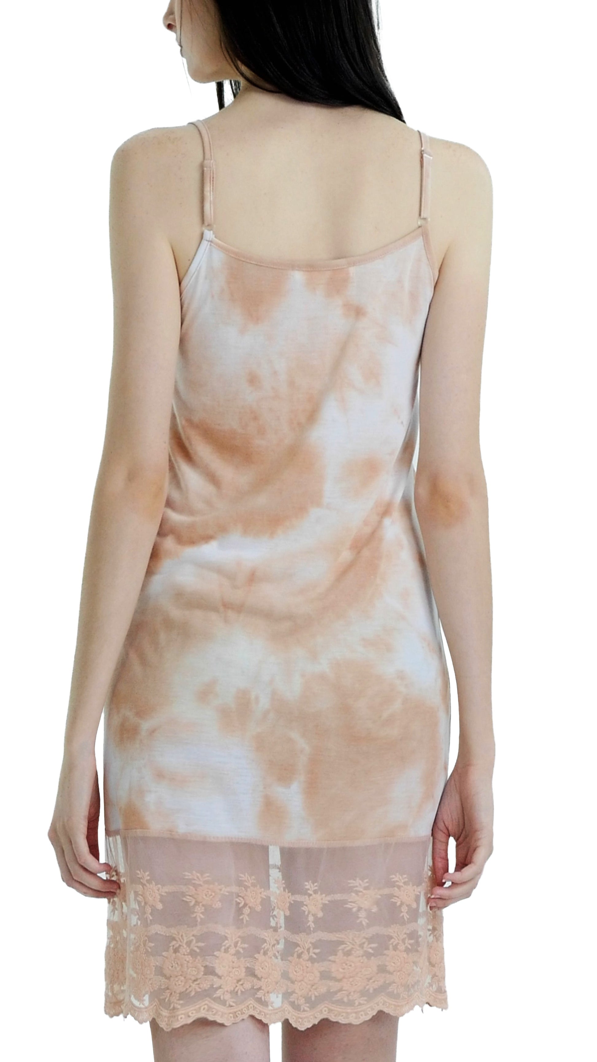 Women Tie dye lace camisole full slip extender - Shop Lev