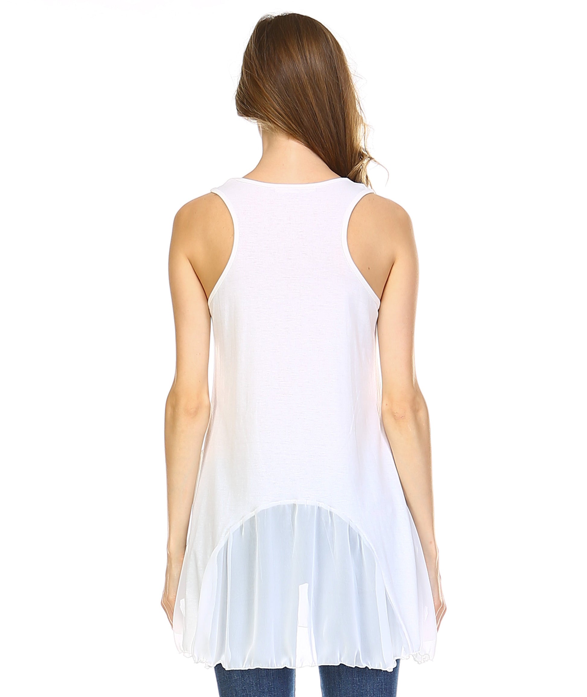 Women's Flare Tank Slip Top Extender with Scoop Bottom - Shop Lev