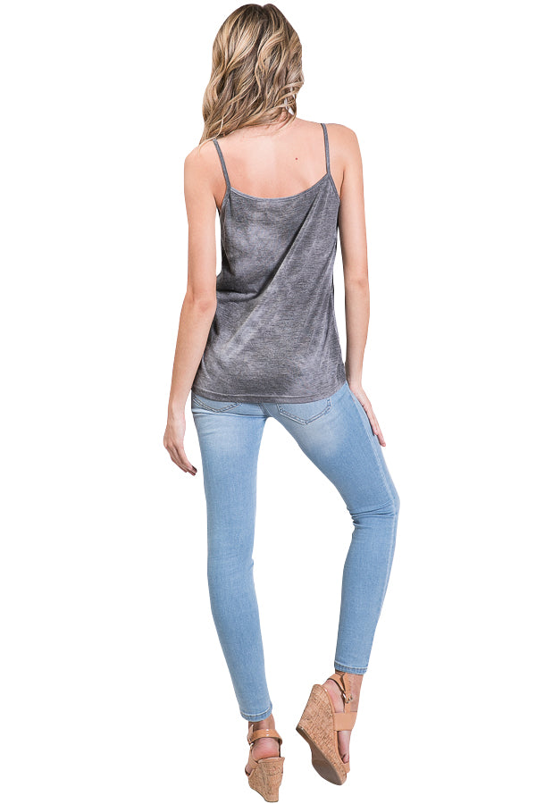tie dye knit camisole - Shop Lev
