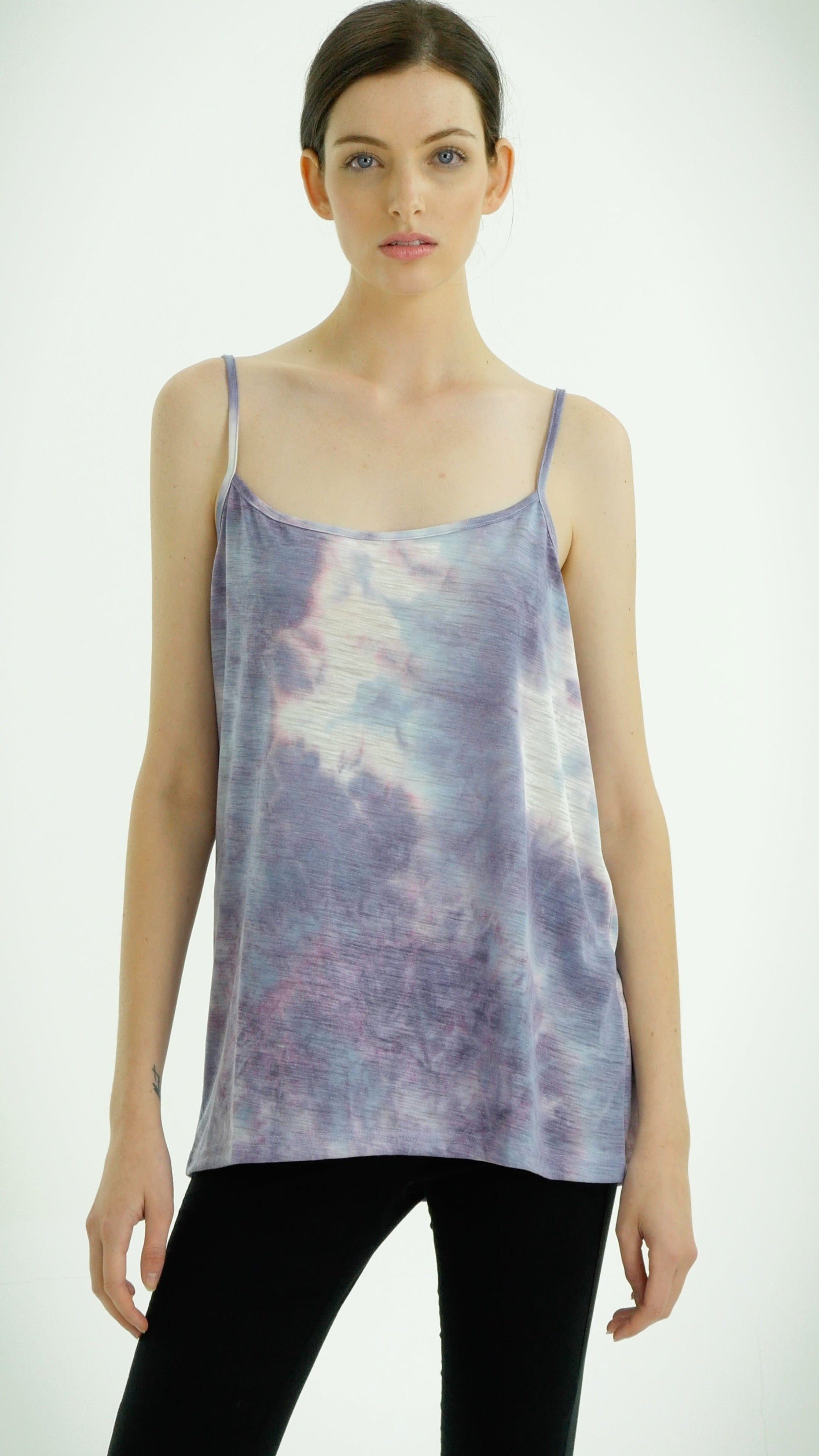 tie dye knit camisole - Shop Lev