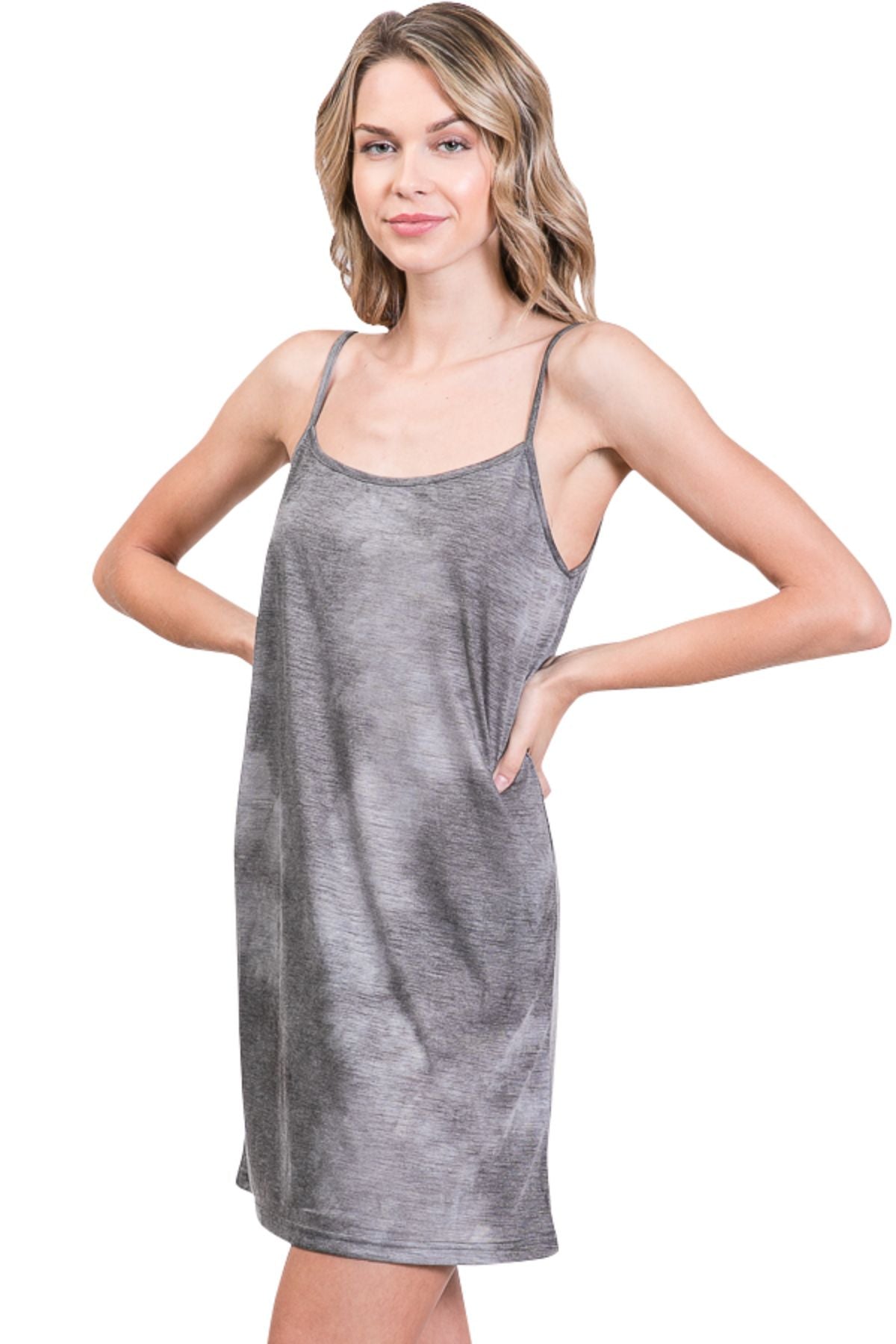 Women Tie Dye Knit Long Camisole - Shop Lev