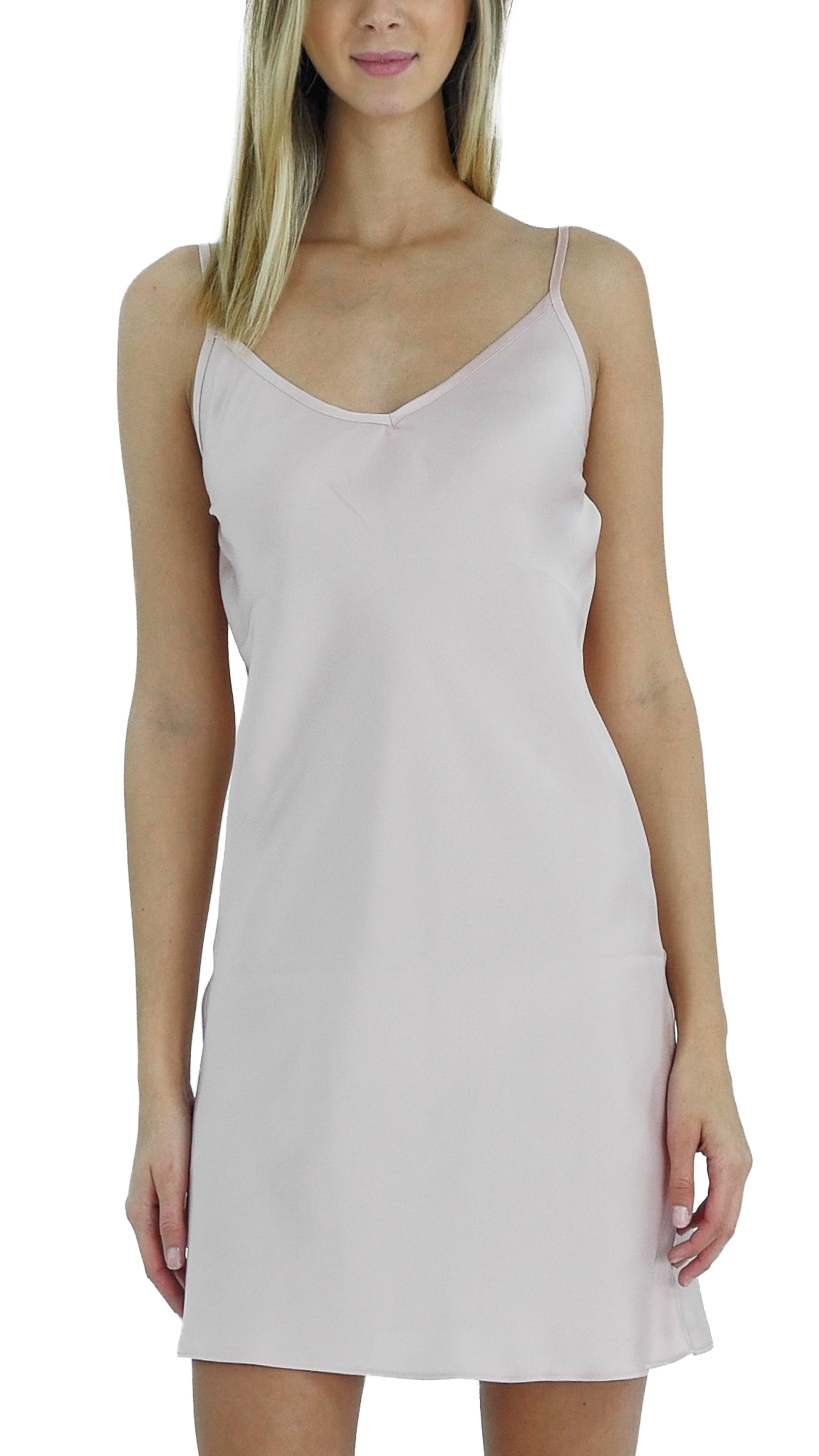 Women V Neck Camisole Full Slip Dress Nightgown - Shop Lev