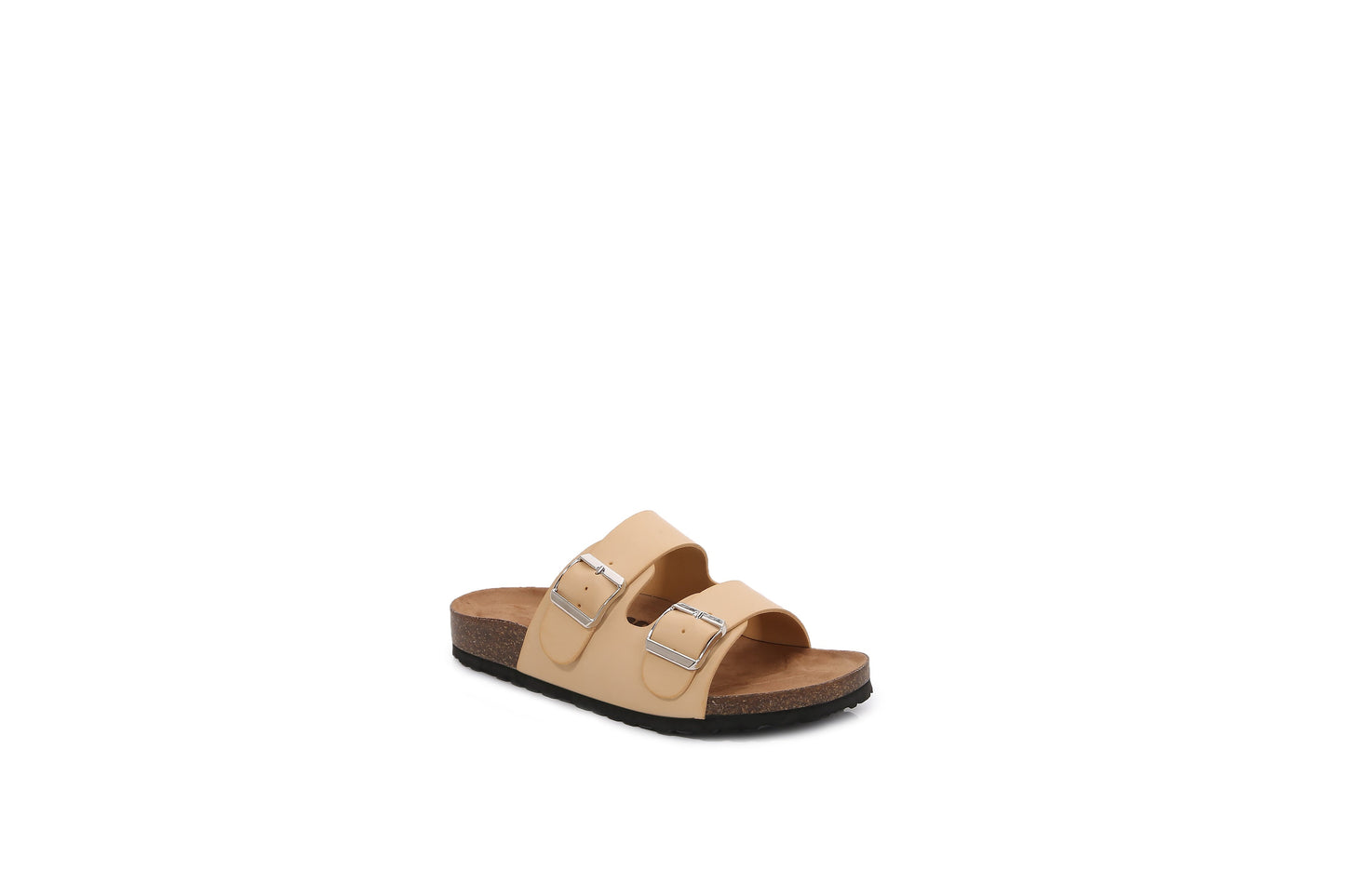 Women Double Banded Hook and Loop Slider Sandals