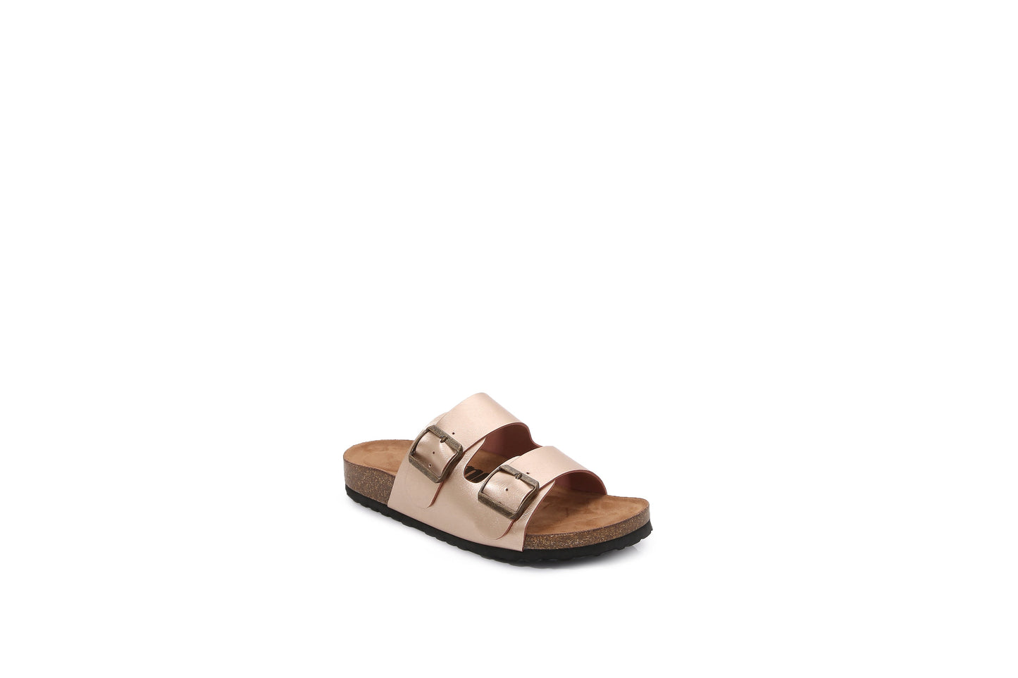 Women Double Banded Hook and Loop Slider Sandals