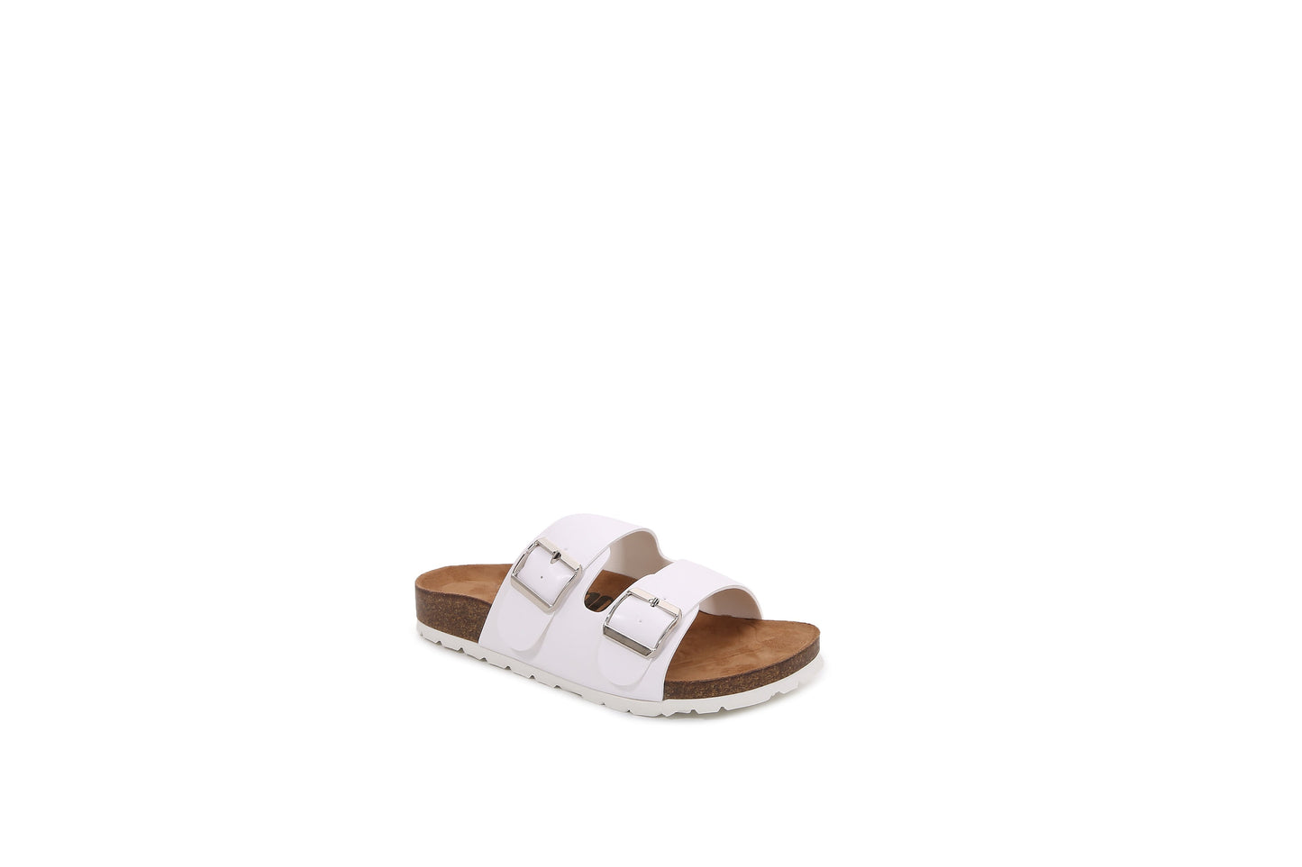 Women Double Banded Hook and Loop Slider Sandals