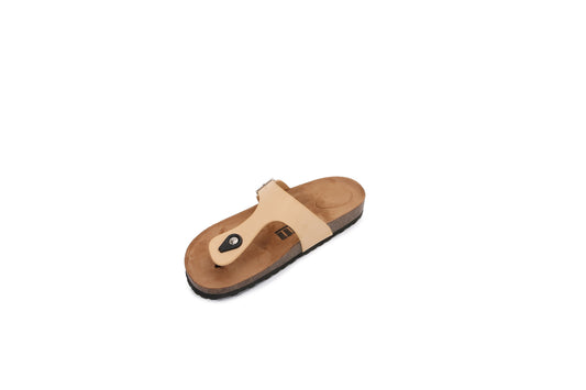 Women PU Hook and Loop Flip Flops Slider Sandals