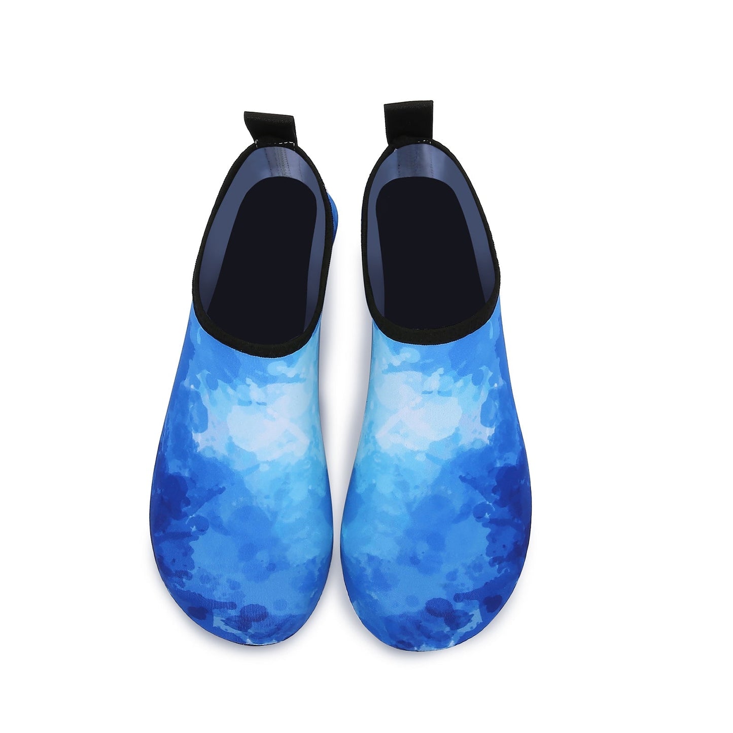 Men and Women a Slip On Barefoot Quick-Dry Beach Aqua Yoga Water Shoes (Watercolor/Blue)