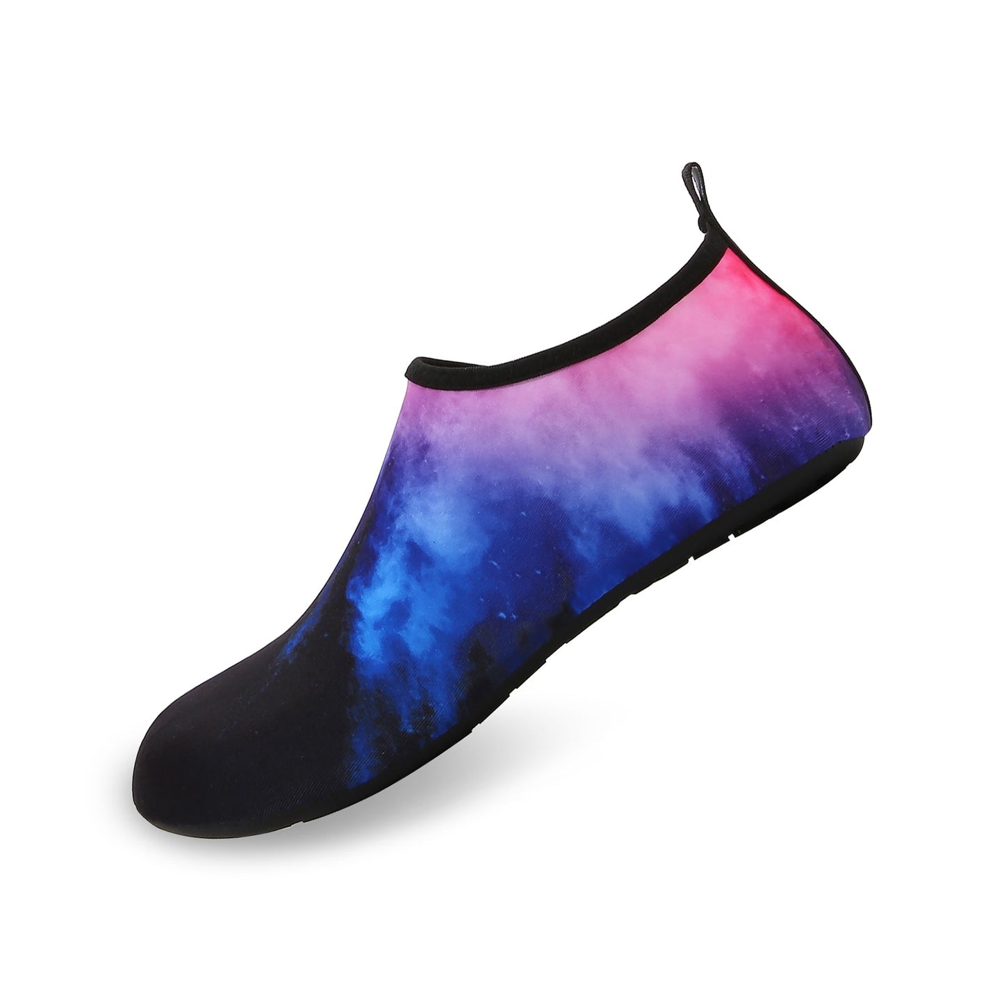 Men and Women a Slip On Barefoot Quick-Dry Beach Aqua Yoga Water Shoes (Nebula/Black)