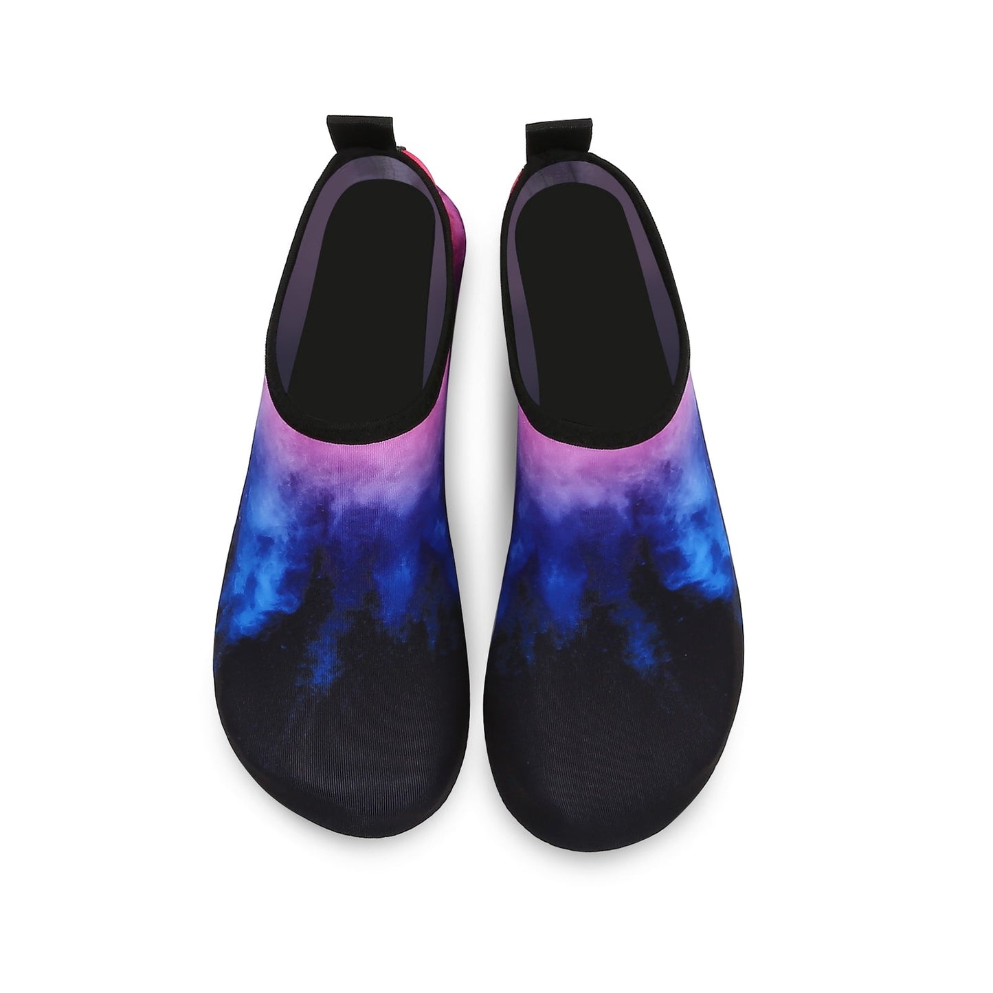 Men and Women a Slip On Barefoot Quick-Dry Beach Aqua Yoga Water Shoes (Nebula/Black)