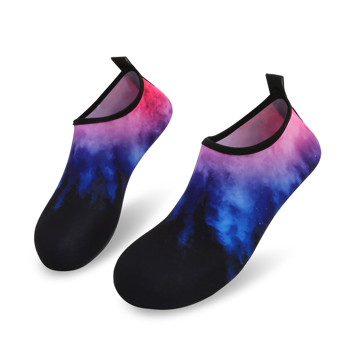 Men and Women a Slip On Barefoot Quick-Dry Beach Aqua Yoga Water Shoes (Nebula/Black)