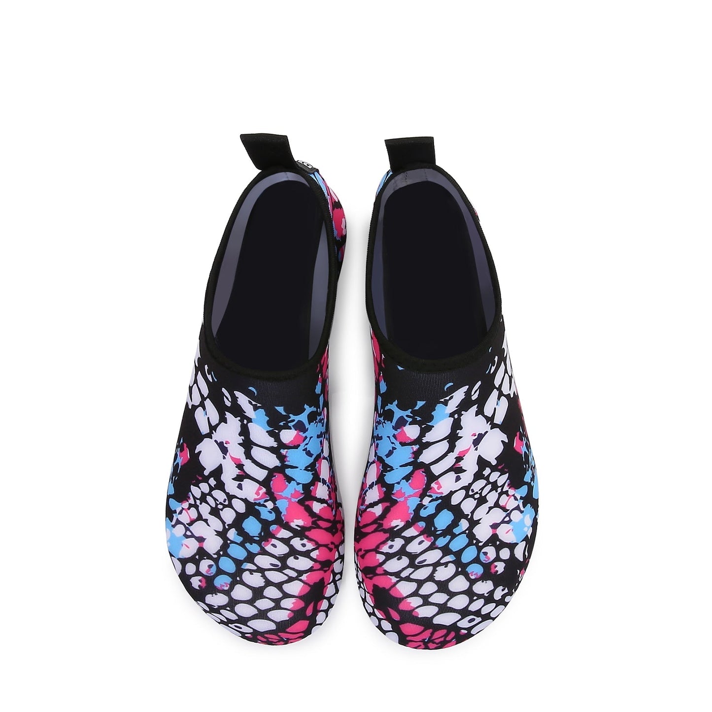 Men and Women a Slip On Barefoot Quick-Dry Beach Aqua Yoga Water Shoes (Fishnet/White)