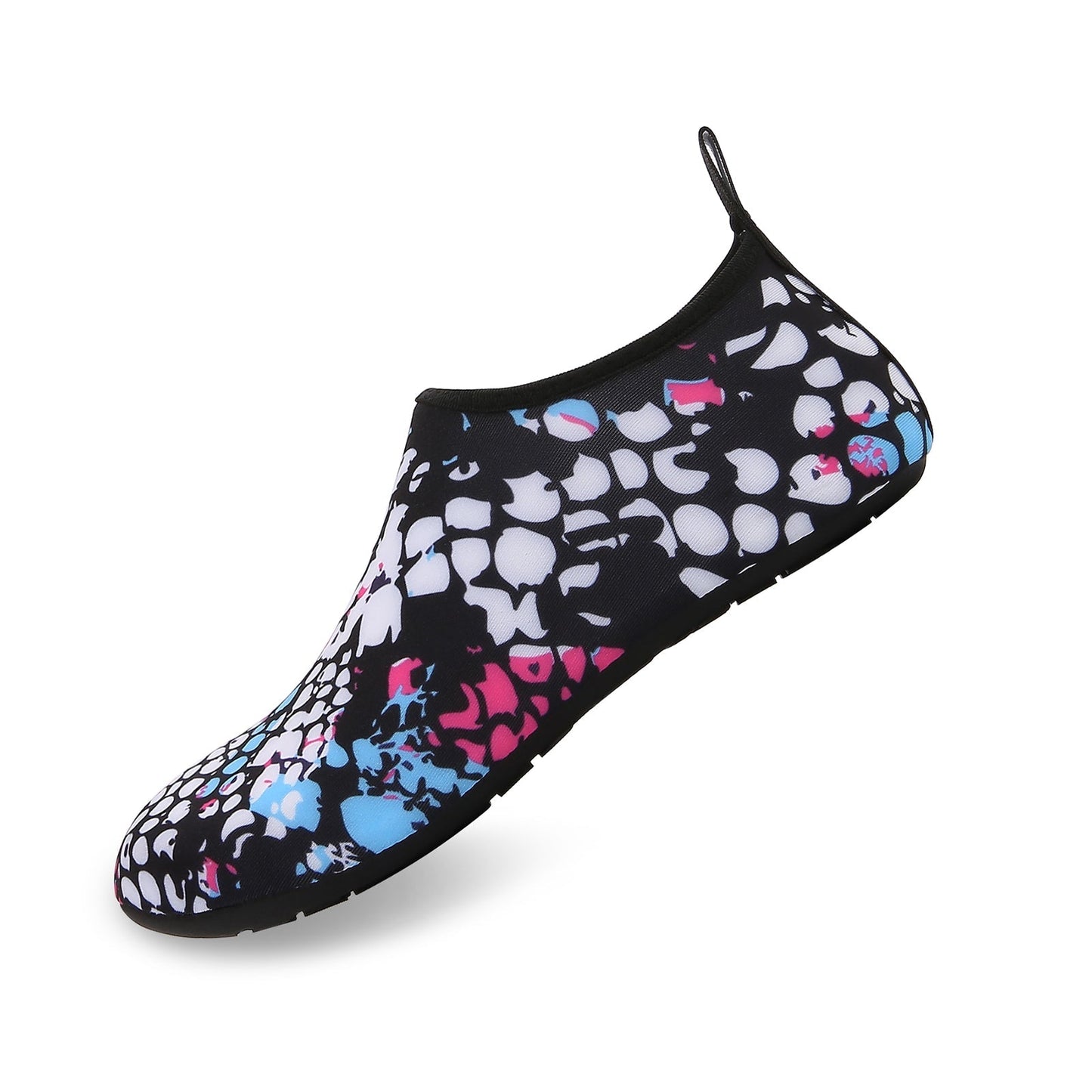 Men and Women a Slip On Barefoot Quick-Dry Beach Aqua Yoga Water Shoes (Fishnet/White)