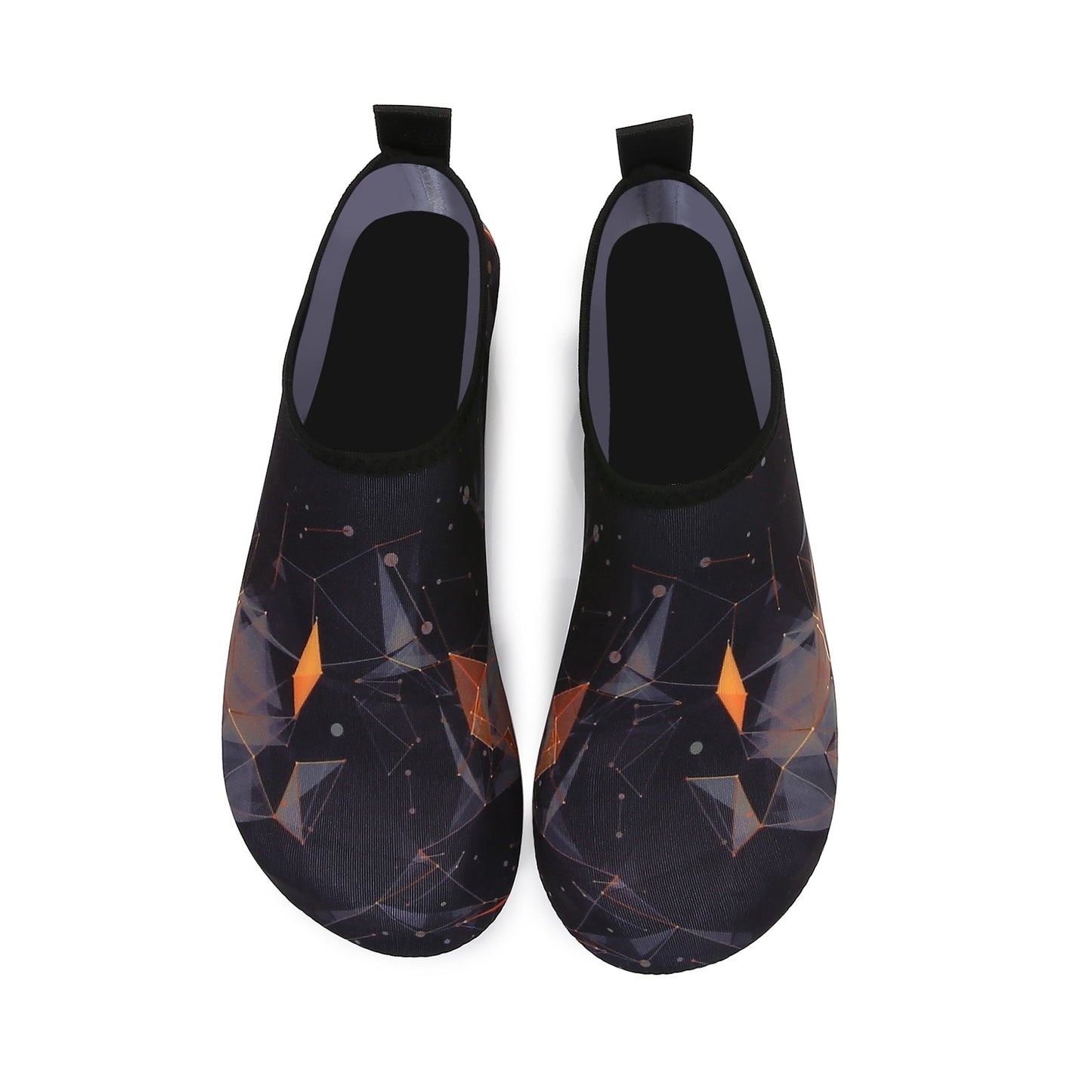 Men and Women a Slip On Barefoot Quick-Dry Beach Aqua Yoga Water Shoes (Prism/Black)