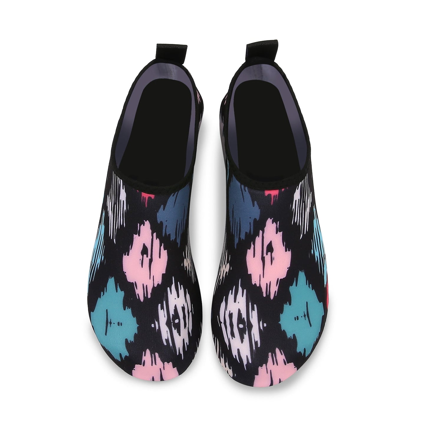 Men and Women a Slip On Barefoot Quick-Dry Beach Aqua Yoga Water Shoes (Diamond/Multicolor)