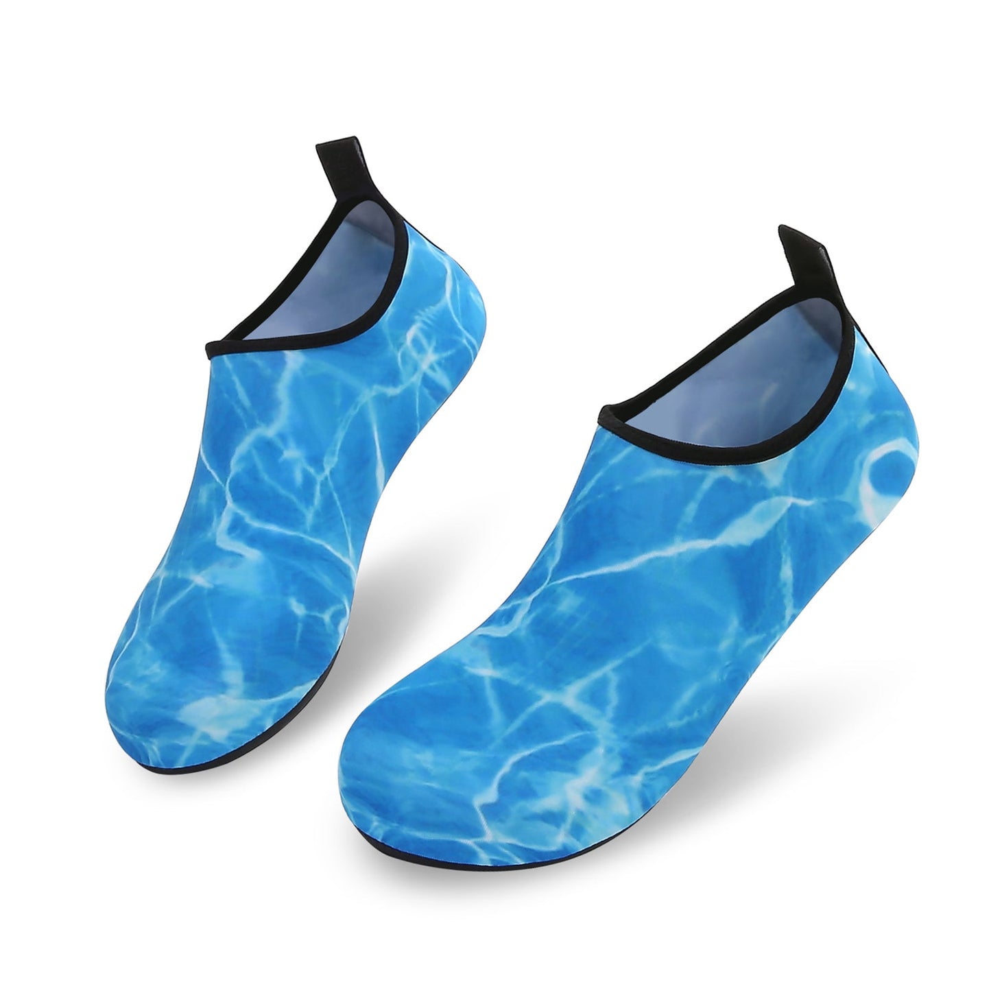 Men and Women a Slip On Barefoot Quick-Dry Beach Aqua Yoga Water Shoes (Aqua/Blue)