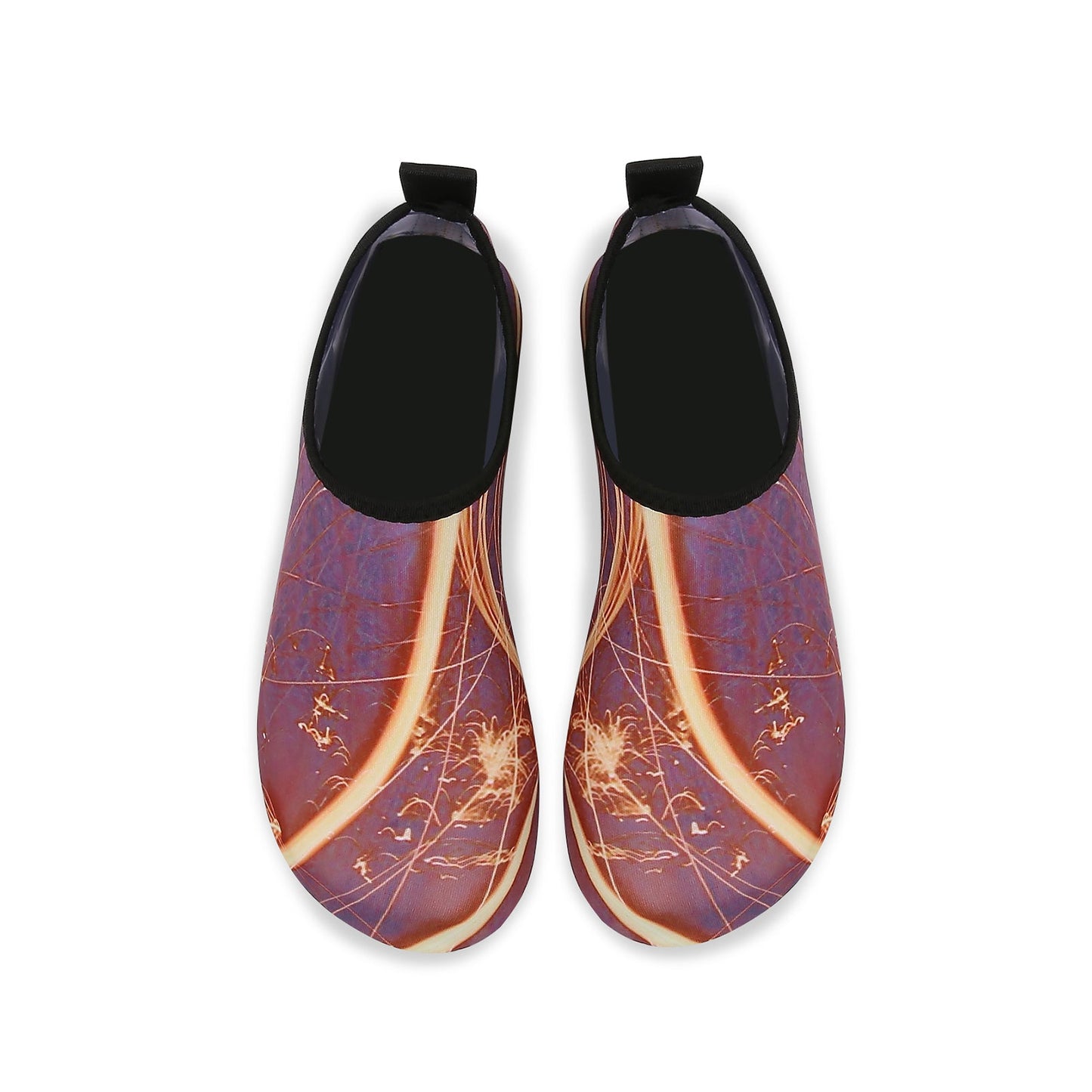 Men and Women a Slip On Barefoot Quick-Dry Beach Aqua Yoga Water Shoes (Spark/Red)